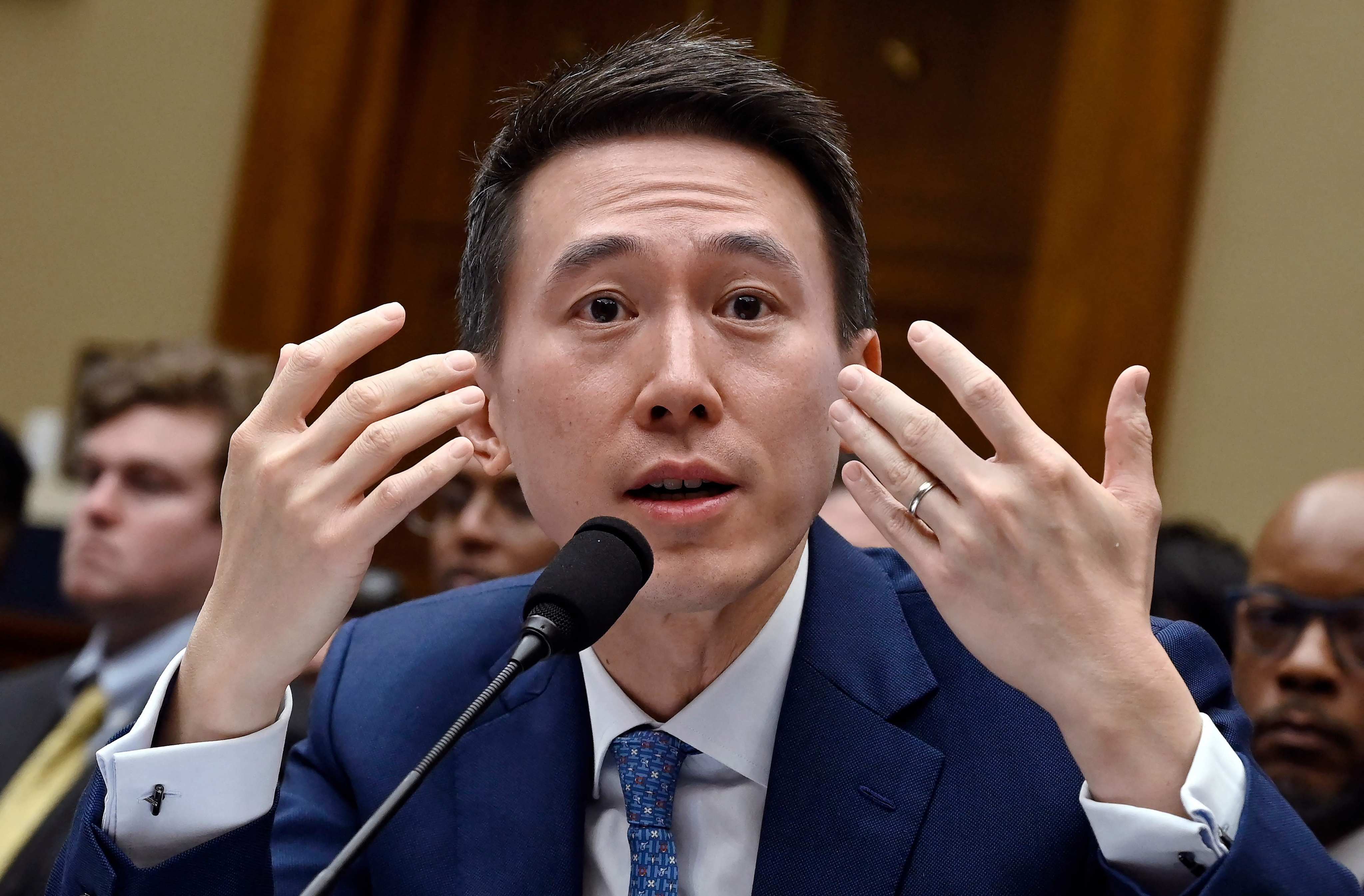 TikTok CEO Chew Shou Zi testifies before the US House of Representatives’ Energy and Commerce. Photo: AFP