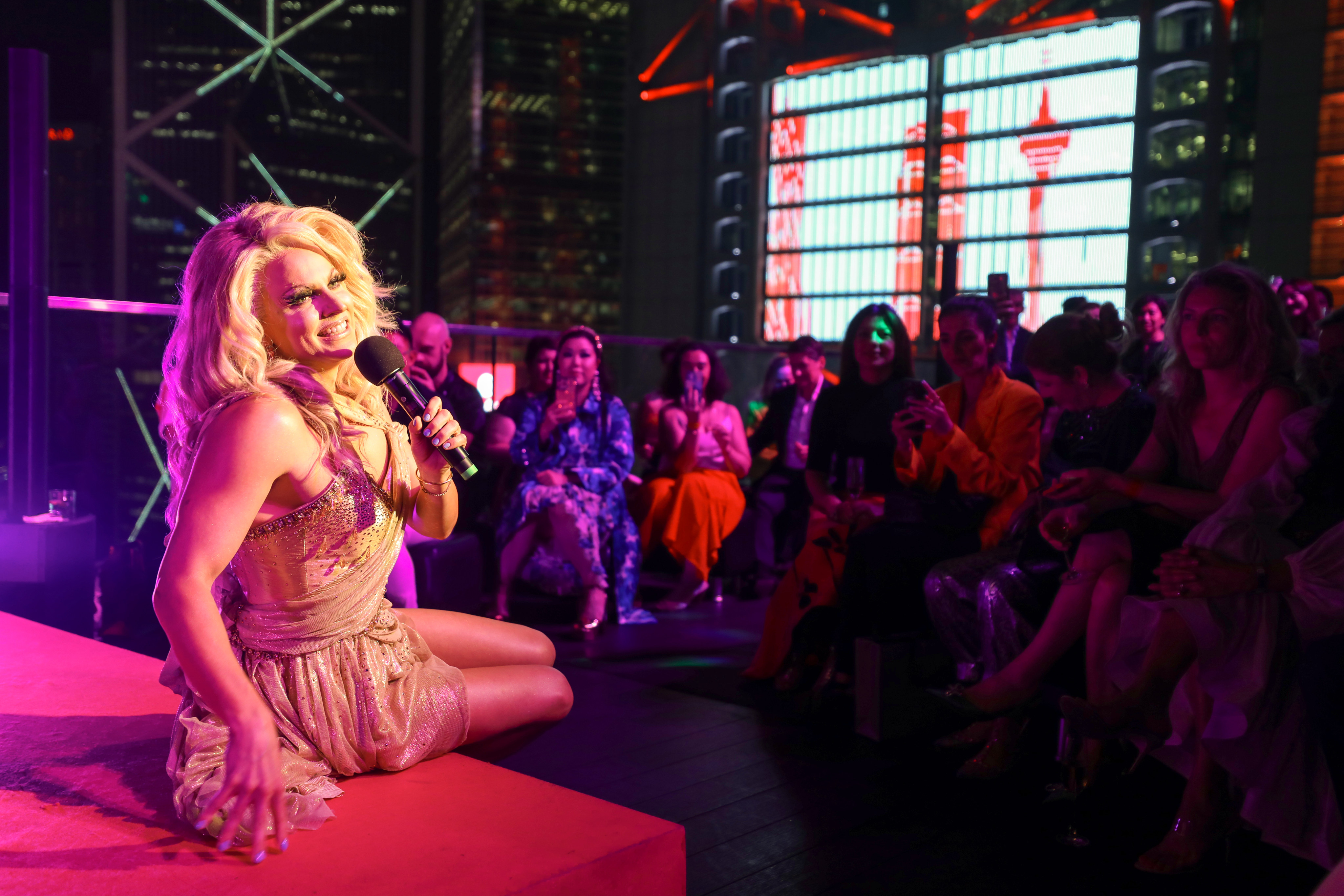 Australian drag queen Courtney Act performs at Sevva in Central, Hong Kong. Photo: Xiaomei Chen