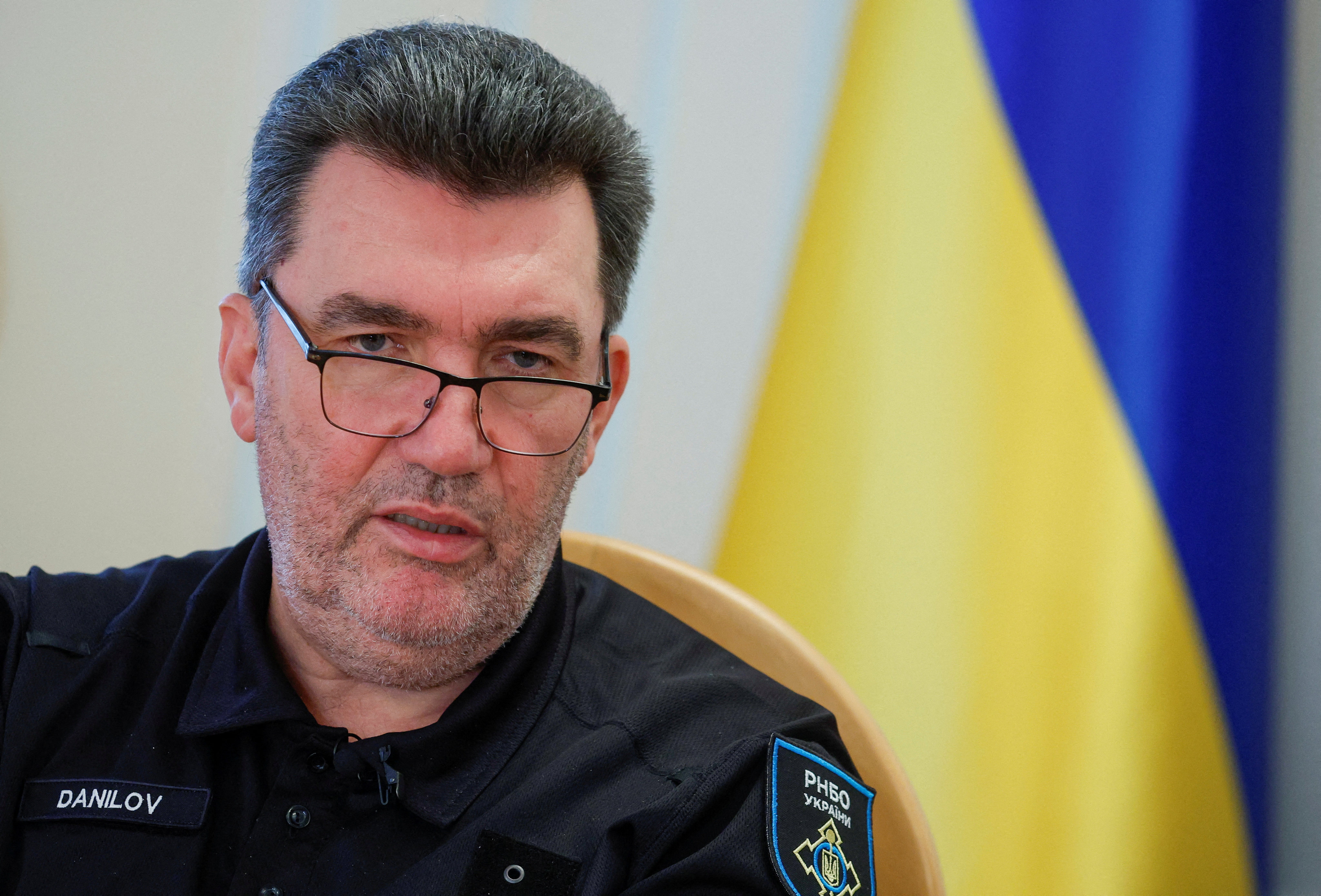 Oleksiy Danilov, Secretary of Ukraine’s National Security and Defence Council said that Russian plans to station tactical nuclear weapons in Belarus would destabilise that country Photo: Reuters/Flie