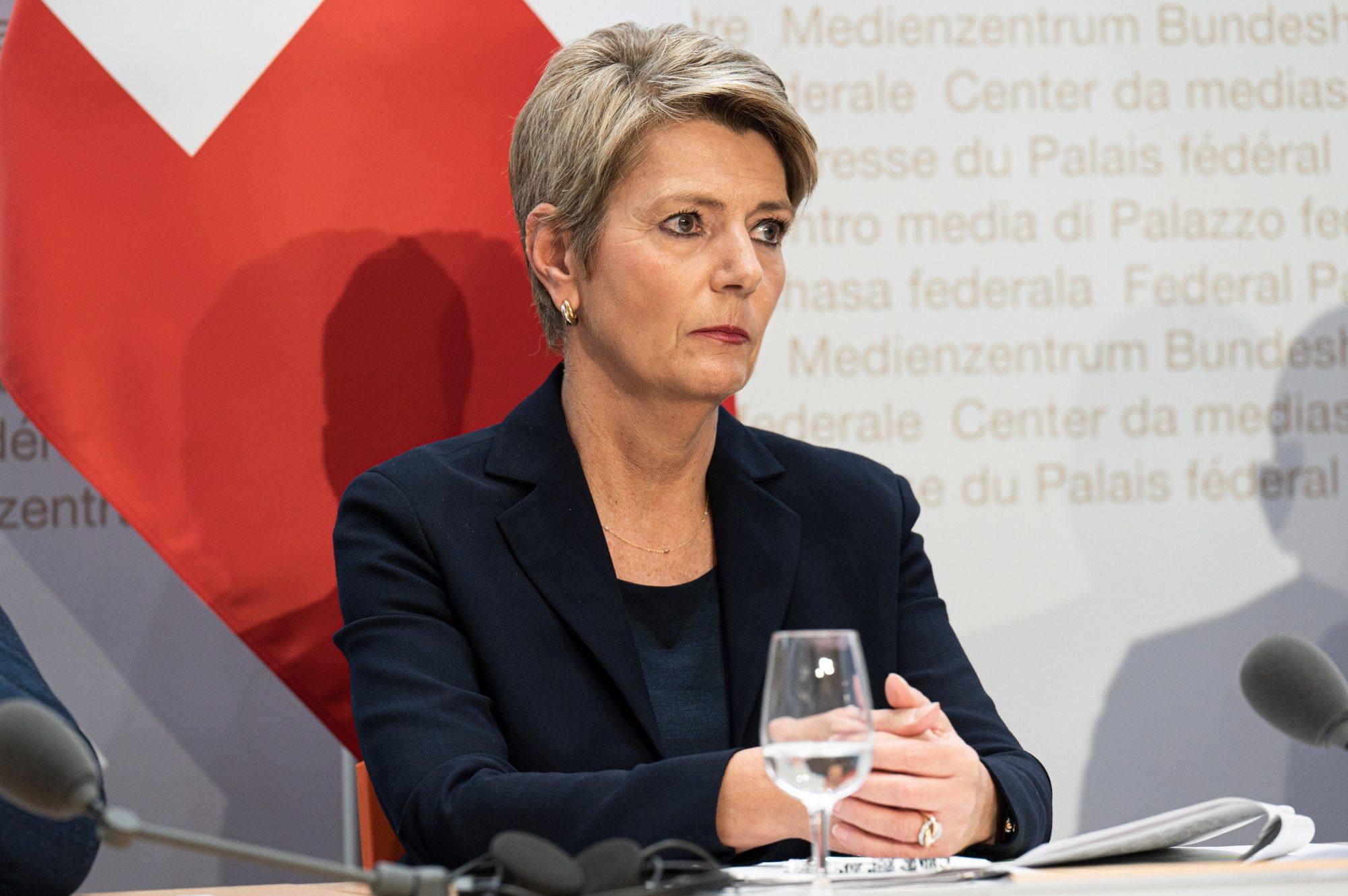 Karin Keller-Sutter, Switzerland’s finance minister said the government was forced to step in to help Credit Suisse, because the troubled bank “would not have lasted another day”. Photo: Bloomberg