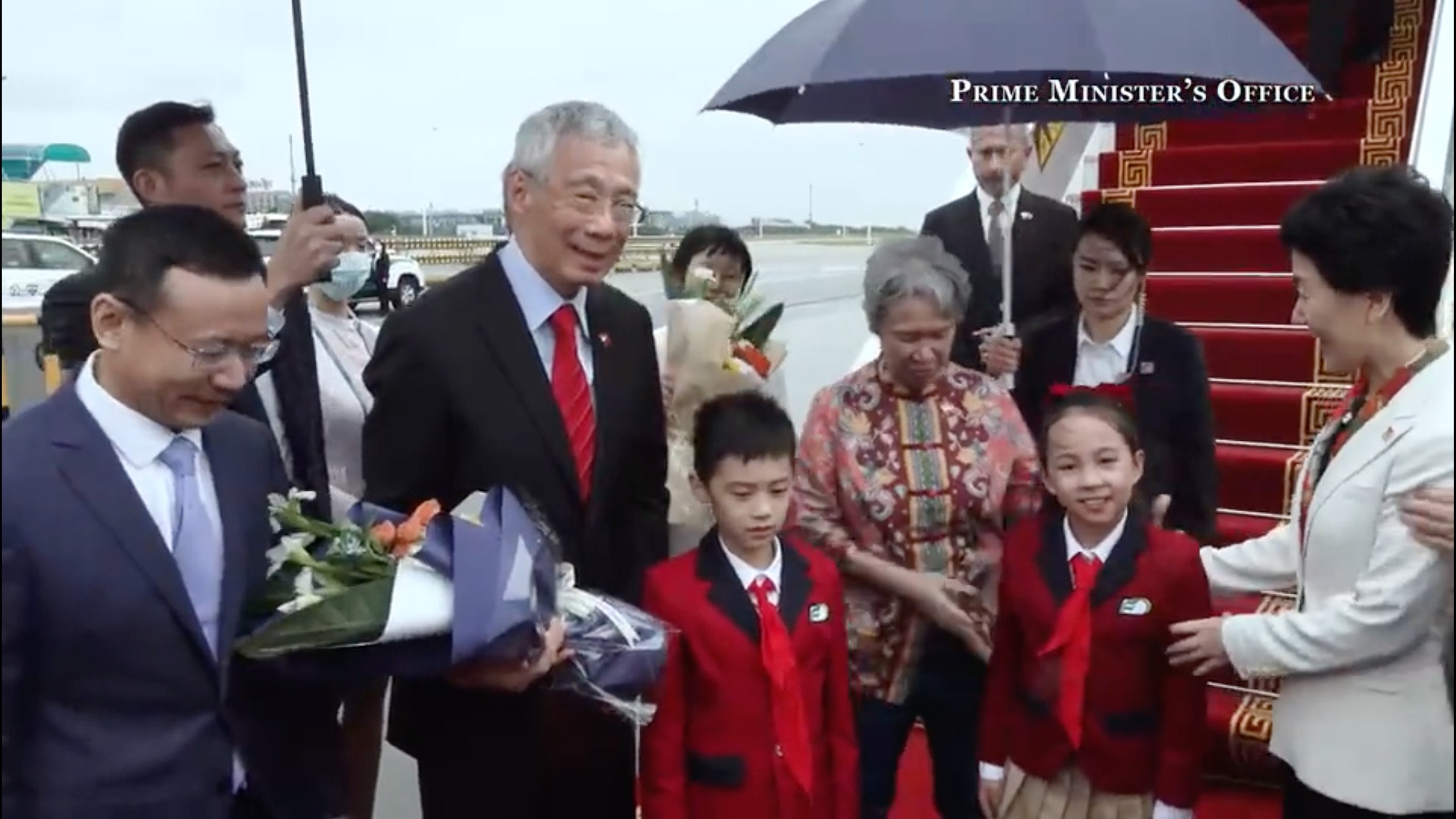 Singapore’s Prime Minister Lee Hsien Loong has arrived in Guangzhou for a six-day visit to China. Photo: Handout