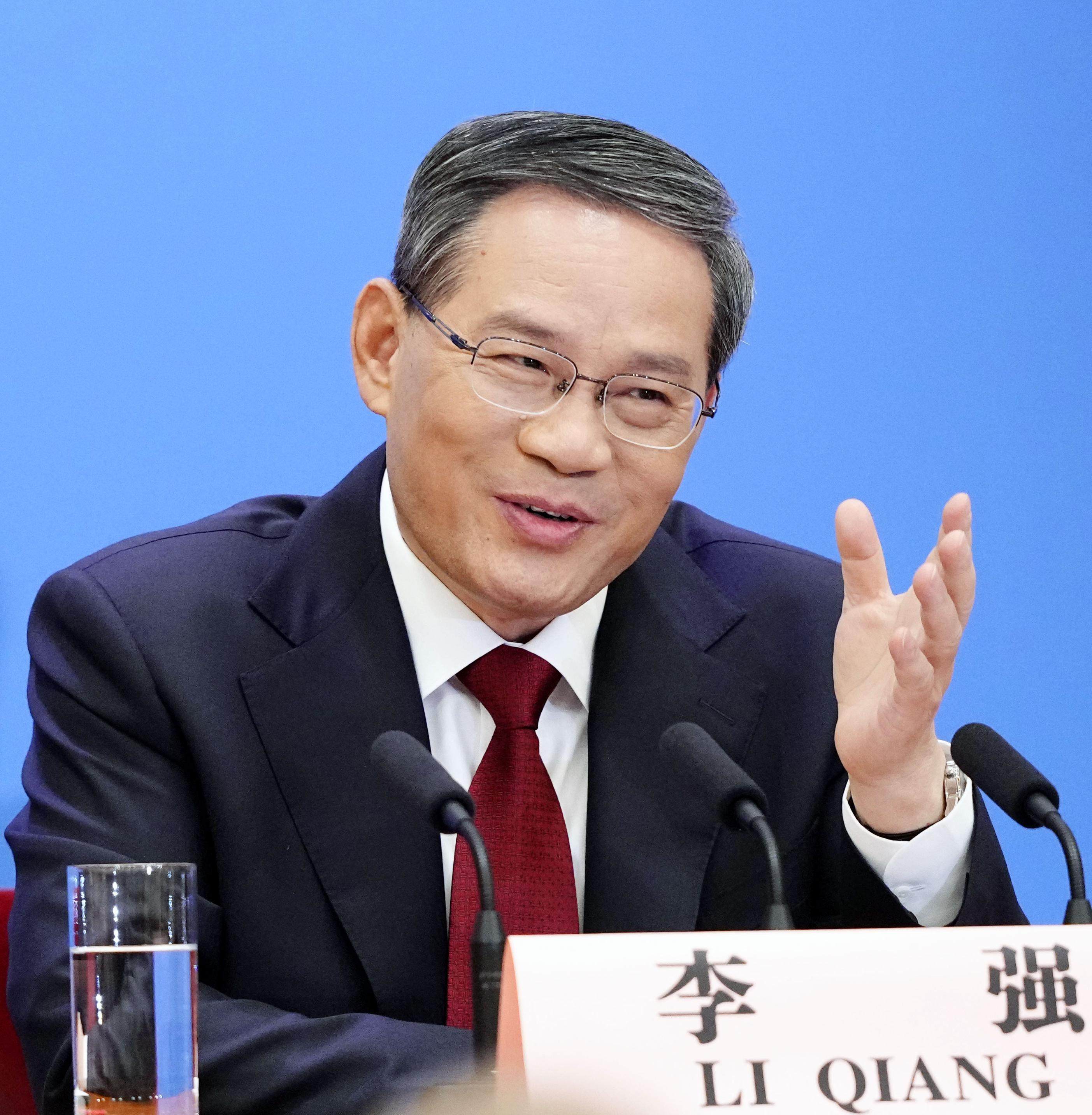 Premier Li Qiang addressed foreign business leaders, politicians and researchers at the annual China Development Forum in Beijing. Photo: Kyodo