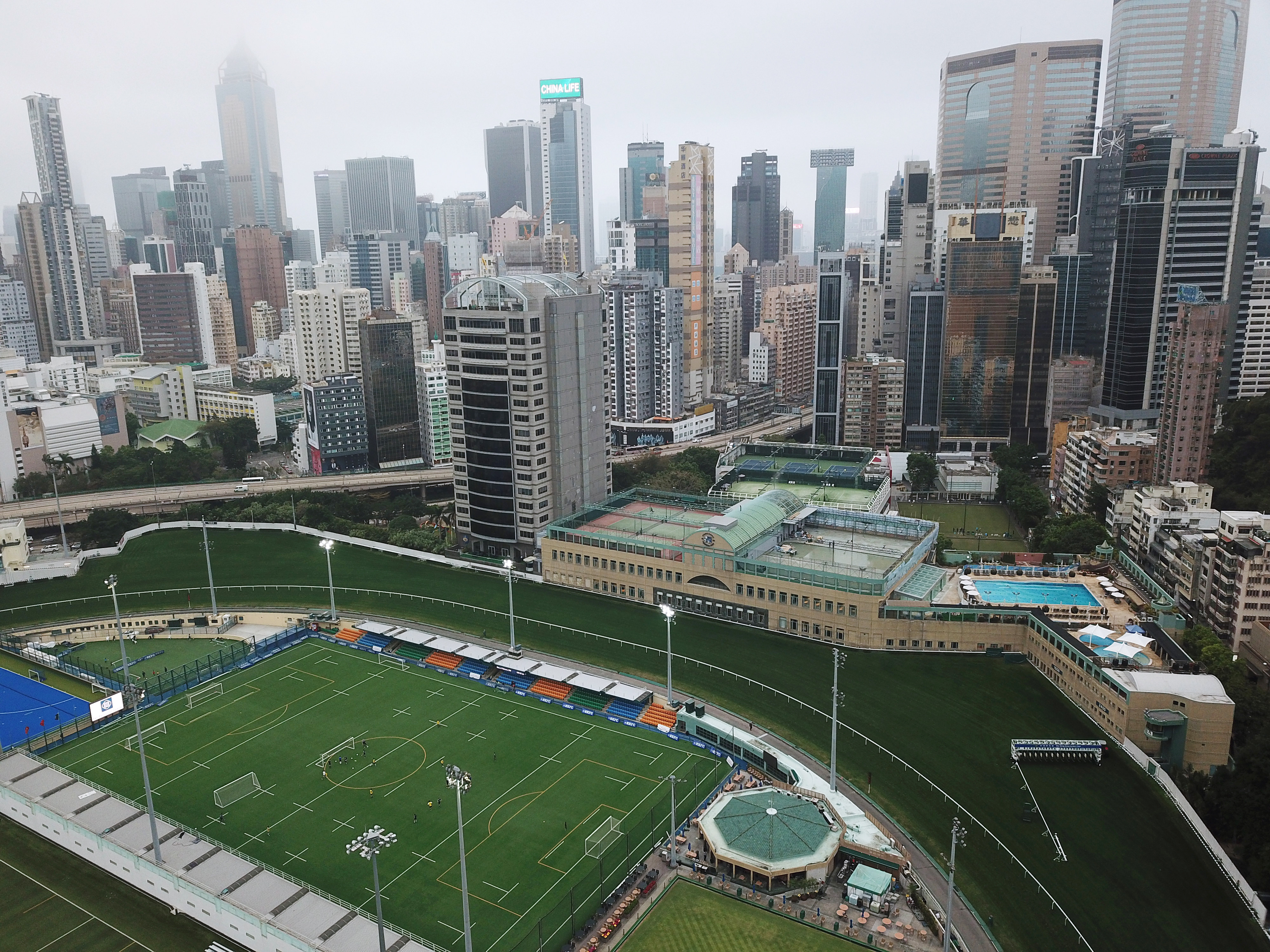 Hong Kong Football Club has traditionally staged the 10s during Sevens week. Photo: Roy Issa