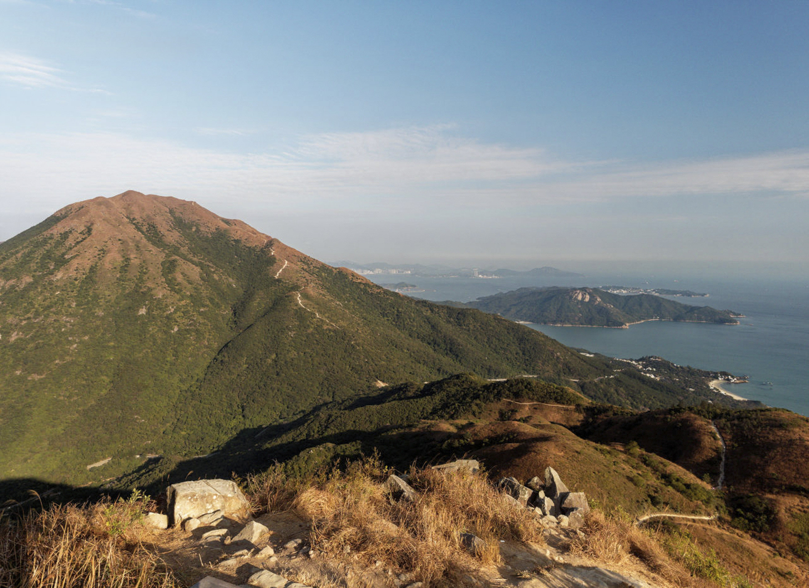 Sunset peak from Lantau peak, both lung busting hikes to help you get over your hangxiety. Photo: Martin Williams