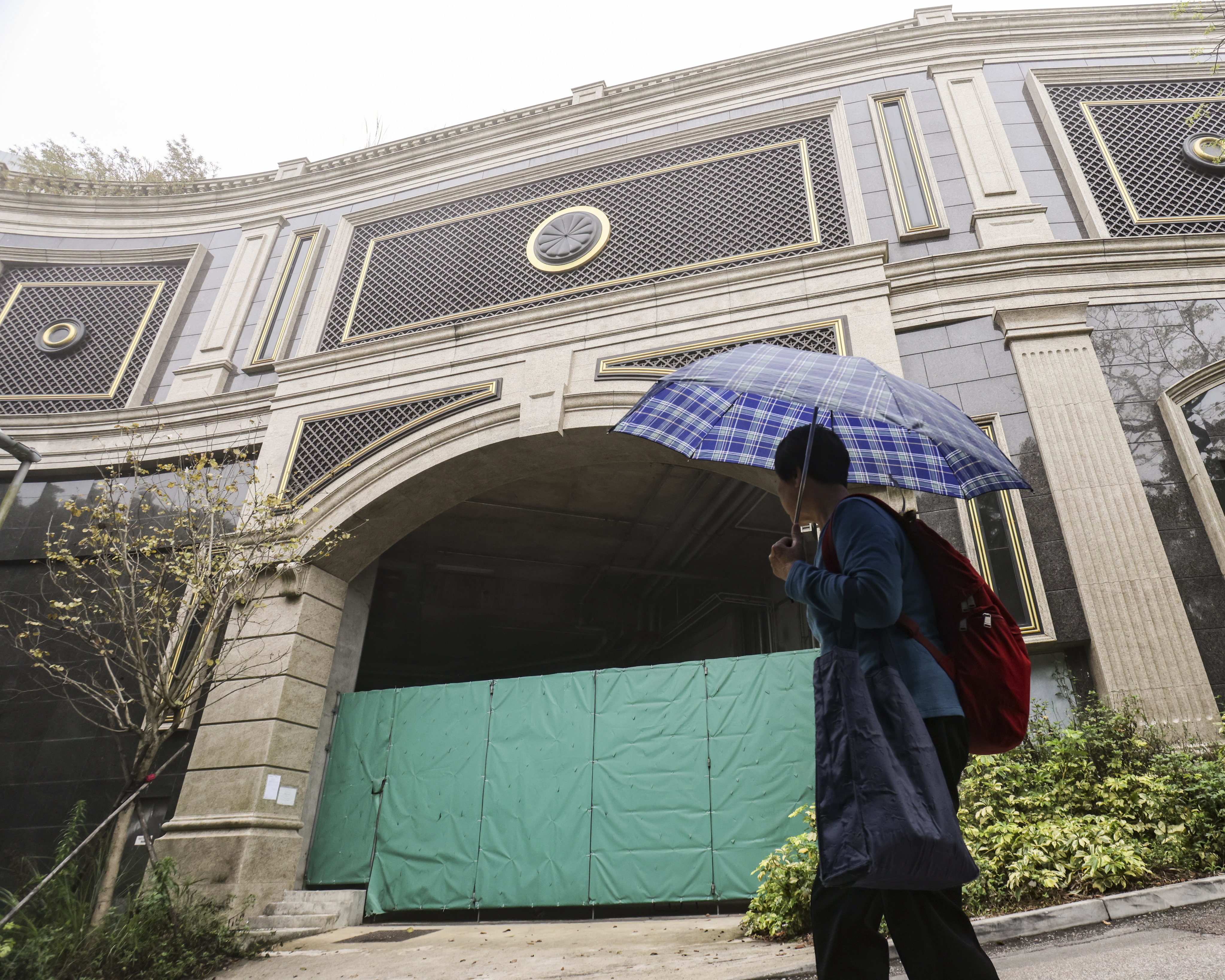 No. 15 Gough Hill Road, the house bought by mainland tycoon Chen Hongtian for a record HK$2.1 billion in 2016, pictured on March 30, 2023. Photo: May Tse