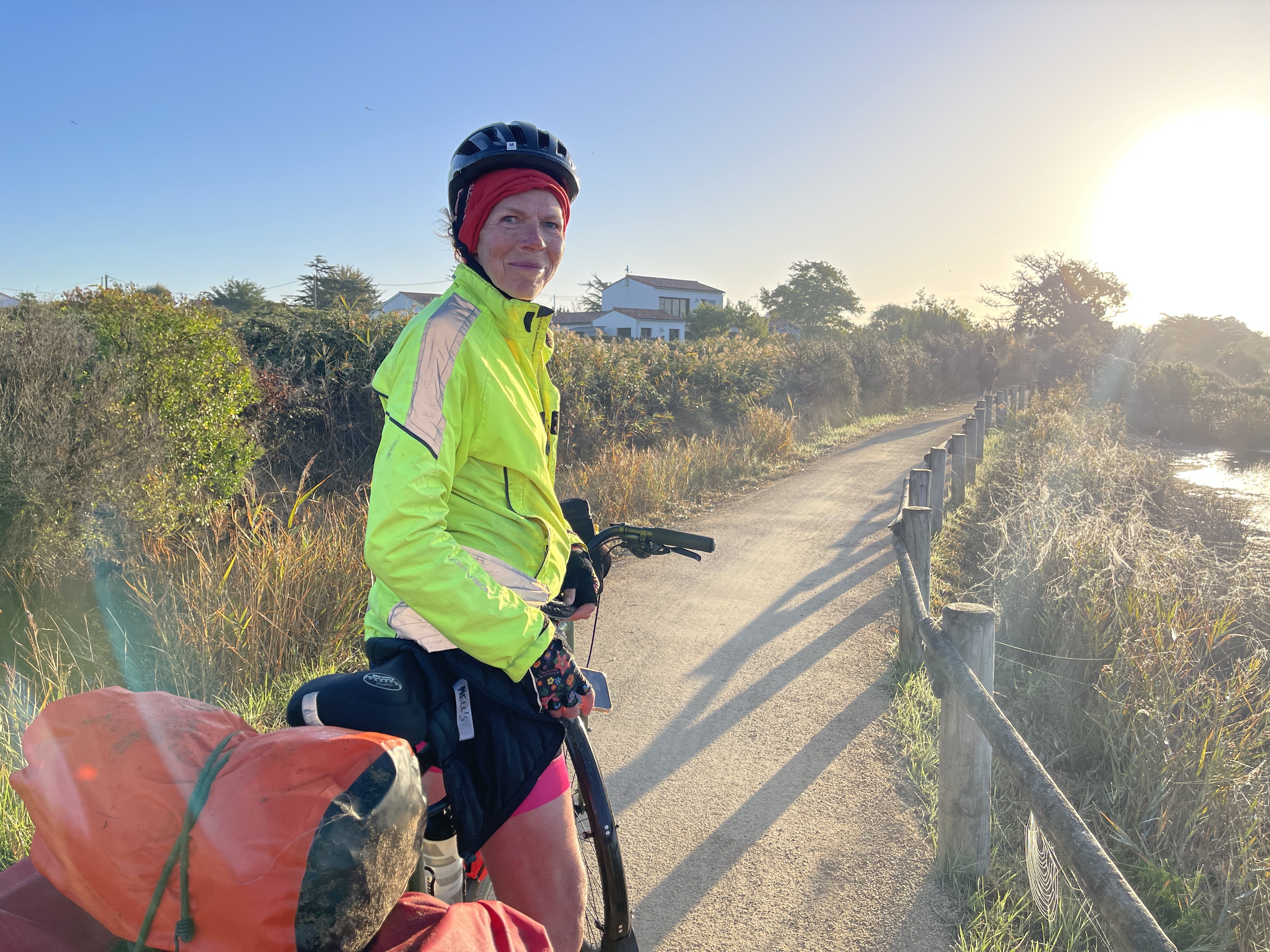 Nell Nelson cycles through France. The former editor of Hong Kong-based Asian Home Gourmet has just embarked on EuroVelo 8, part of an expansive network of cycling routes that criss-cross Europe. Photo: Nell Nelson