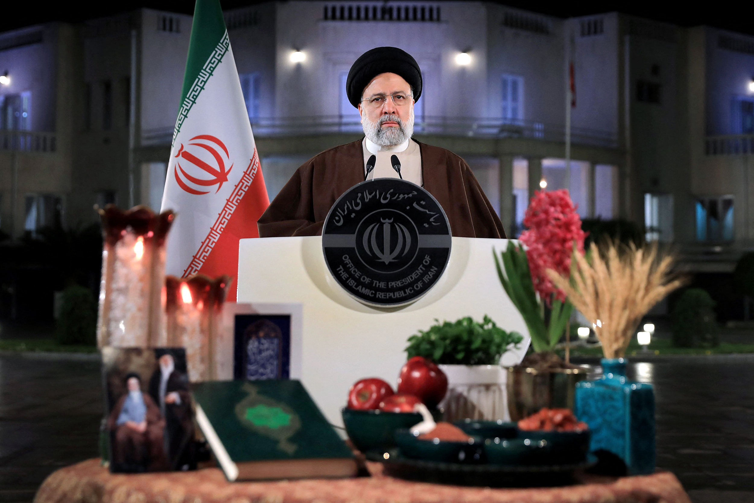 Iran’s President Ebrahim Raisi in Tehran on March 20. Photo: Iranian Presidency / AFP