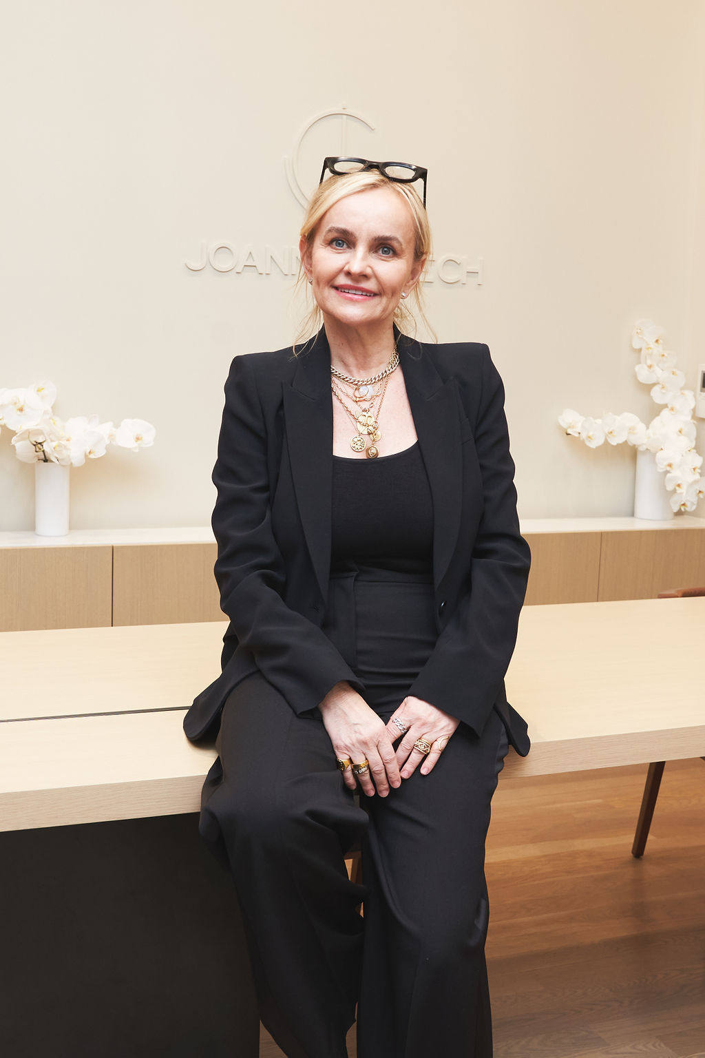 Joanna Czech at her recently opened New York flagship studio. She is recognised for her eponymous skincare brand, for treating famous clients nine hours a day - and for being booked out almost a year in advance. Photo: Daria Kharchenko                                             