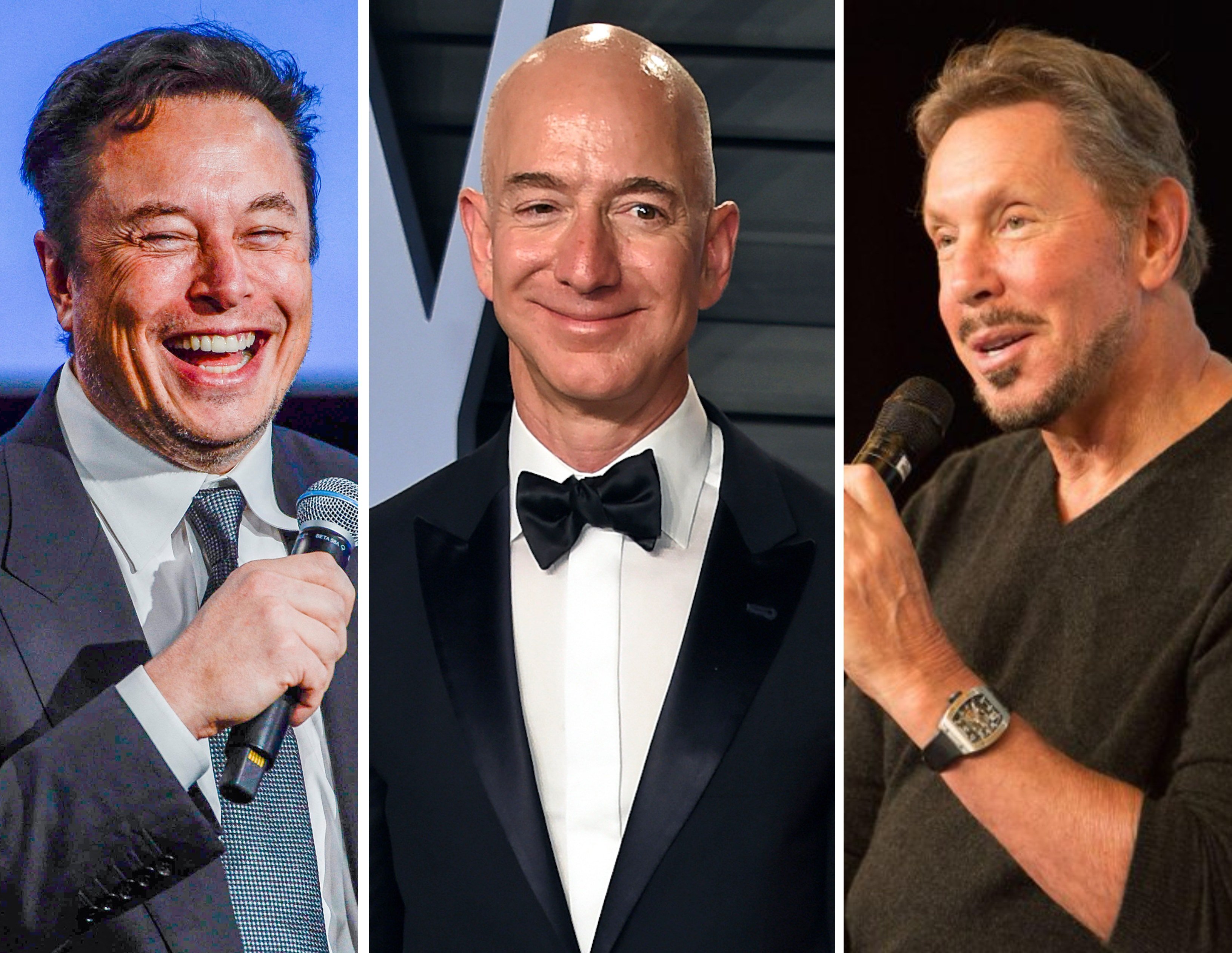 The world’s richest men include tech billionaires Elon Musk, Jeff Bezos and Larry Ellison – so whose watch is the most expensive? Photos: @OracleCloud, TNS, NTB