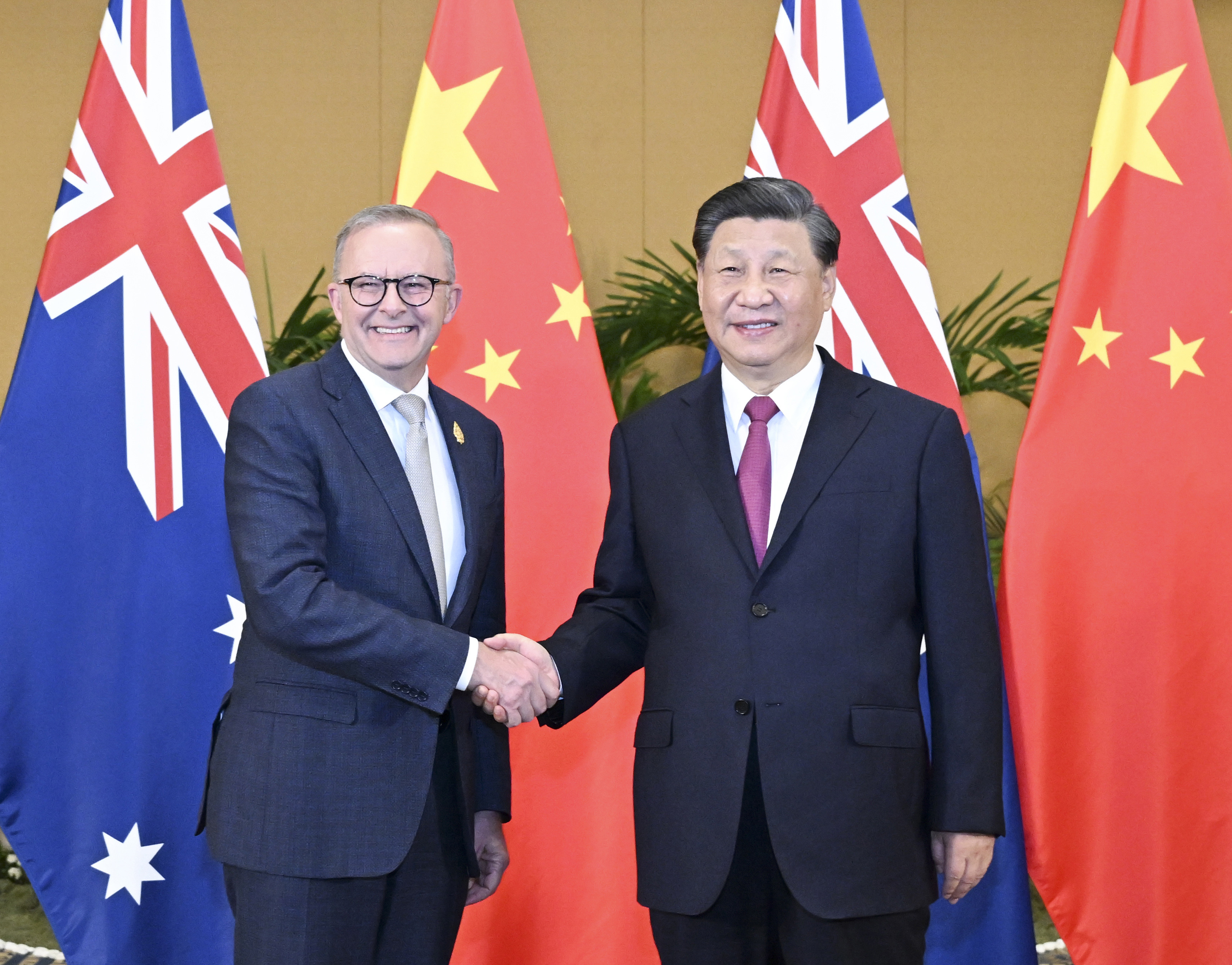 President Xi Jinping meets with Australian Prime Minister Anthony Albanese in Bali, Indonesia, in November. Photo: Xinhua