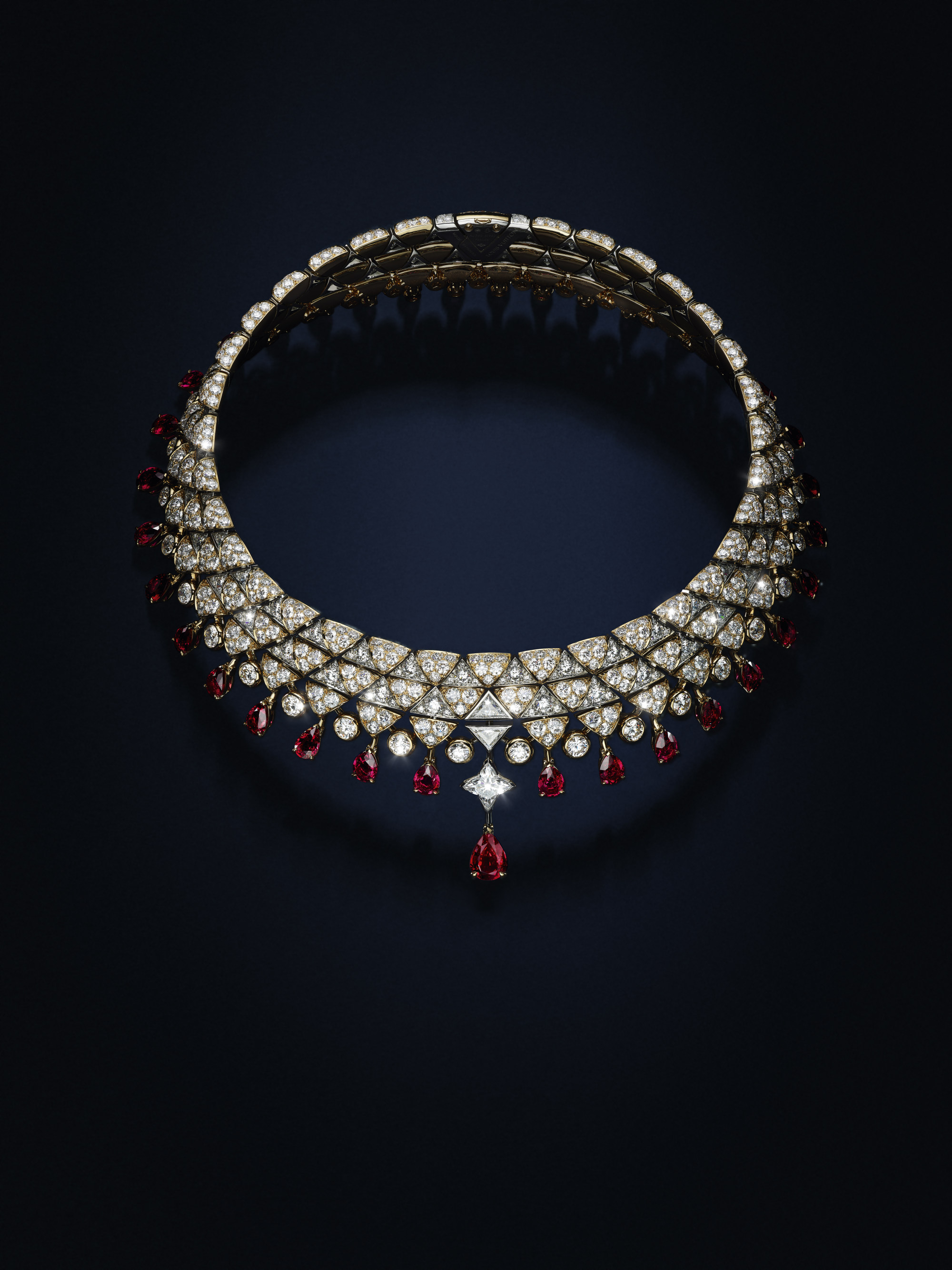 Louis Vuitton, Jewelry, Louis Vuitton 8k Gold Diamond Lv Layered Necklace