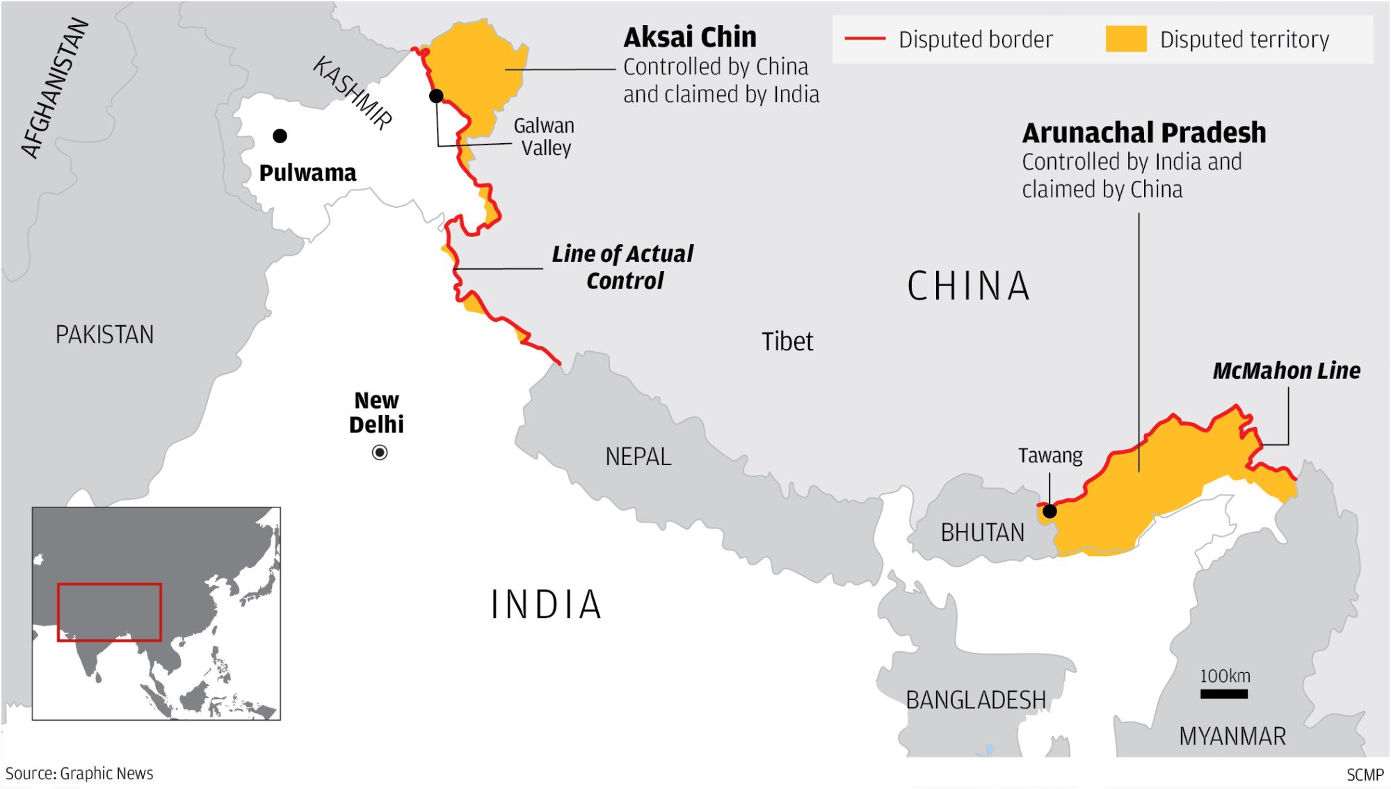 Chinas Moves To Assert Control Along Disputed Border Risk Further Tensions With India South
