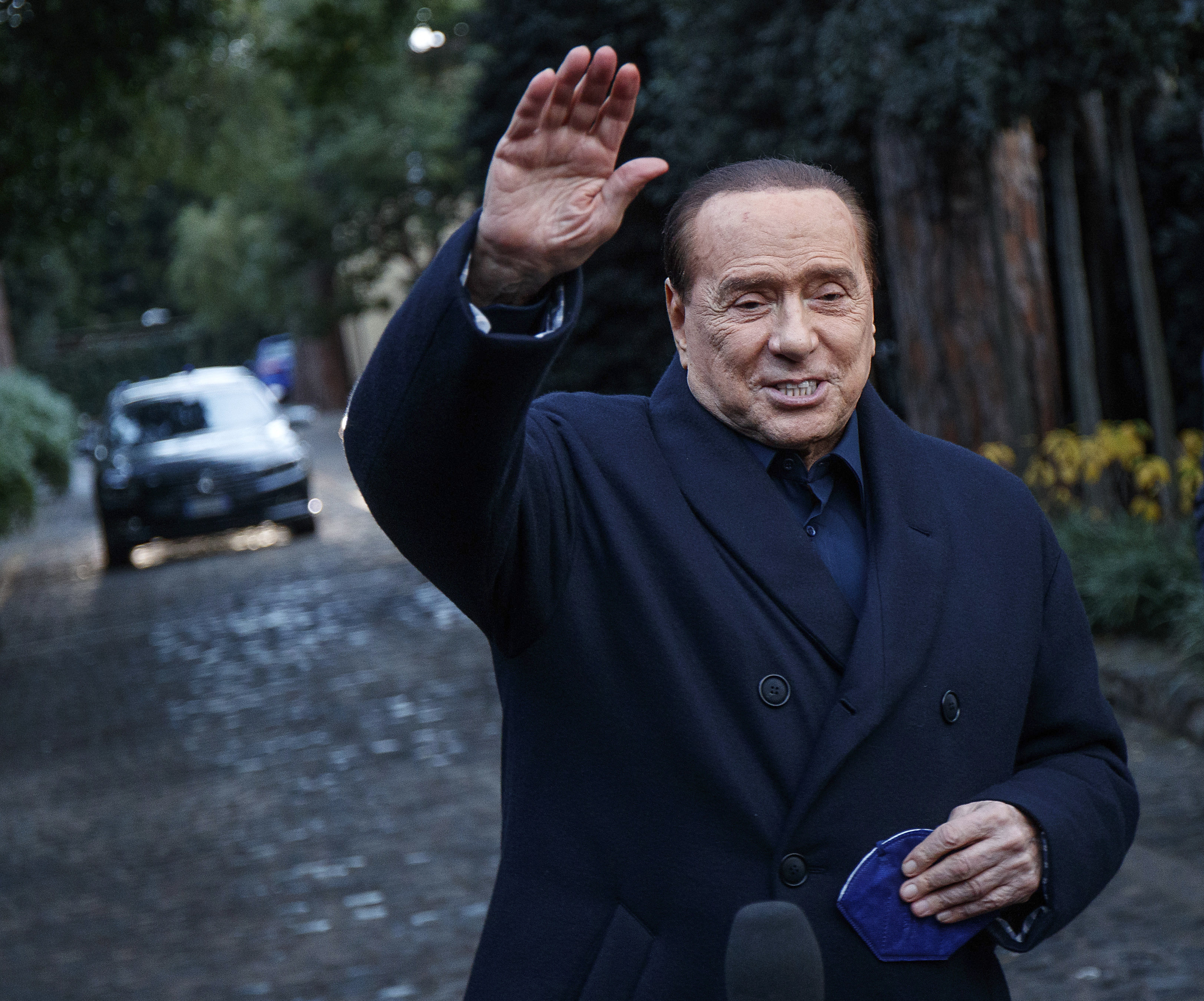 Former Italian Premier Silvio Berlusconii, 86, is being treated for leukaemia. Photo: AP