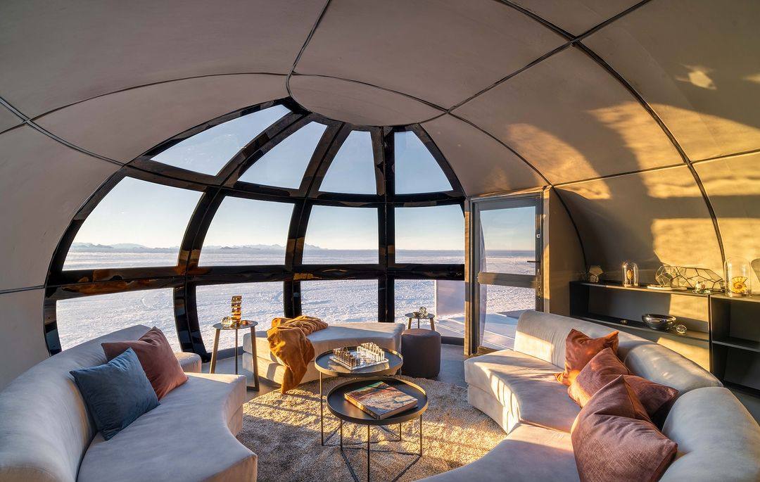 White Desert Antarctica’s glamping experience is just one of a slew of luxury polar escapes on offer. Photo: @white.desert.antarctica/Instagram