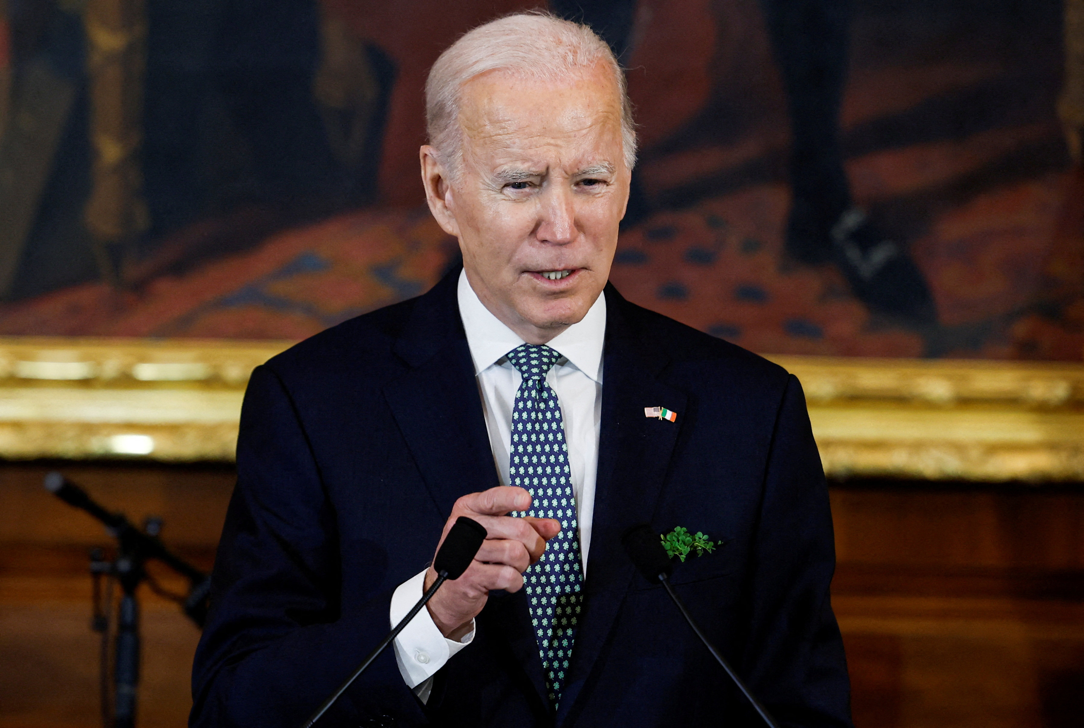 US President Joe Biden is flying to Northern Ireland on Tuesday to take part in events to mark the 25th anniversary of the Good Friday Agreement. Photo: Reuters 
