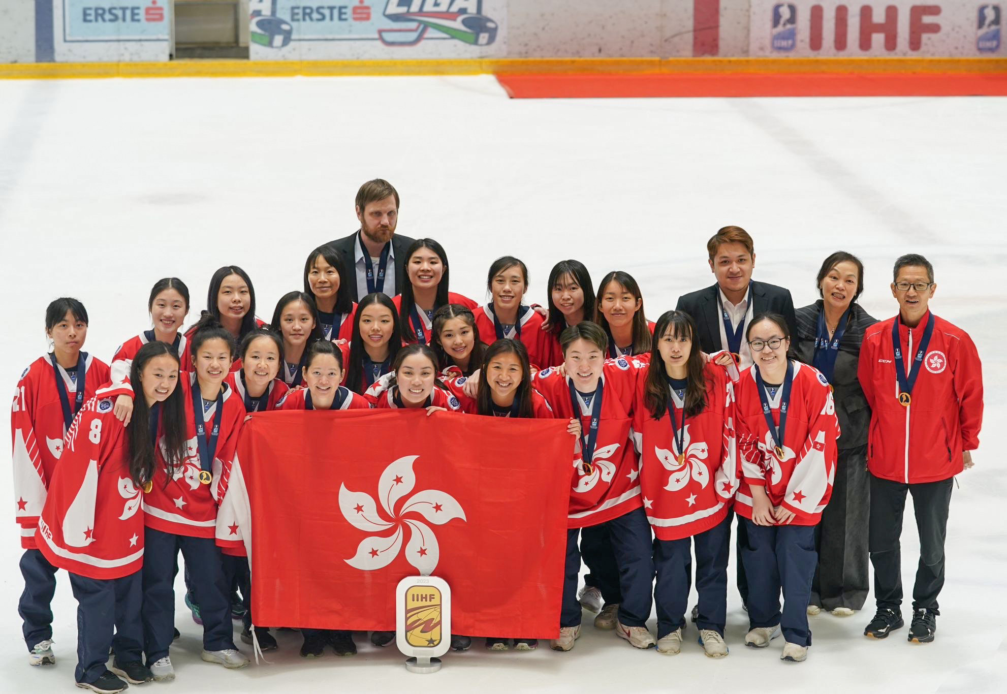Hong Kong’s women’s ice hockey team. Photo: Handout