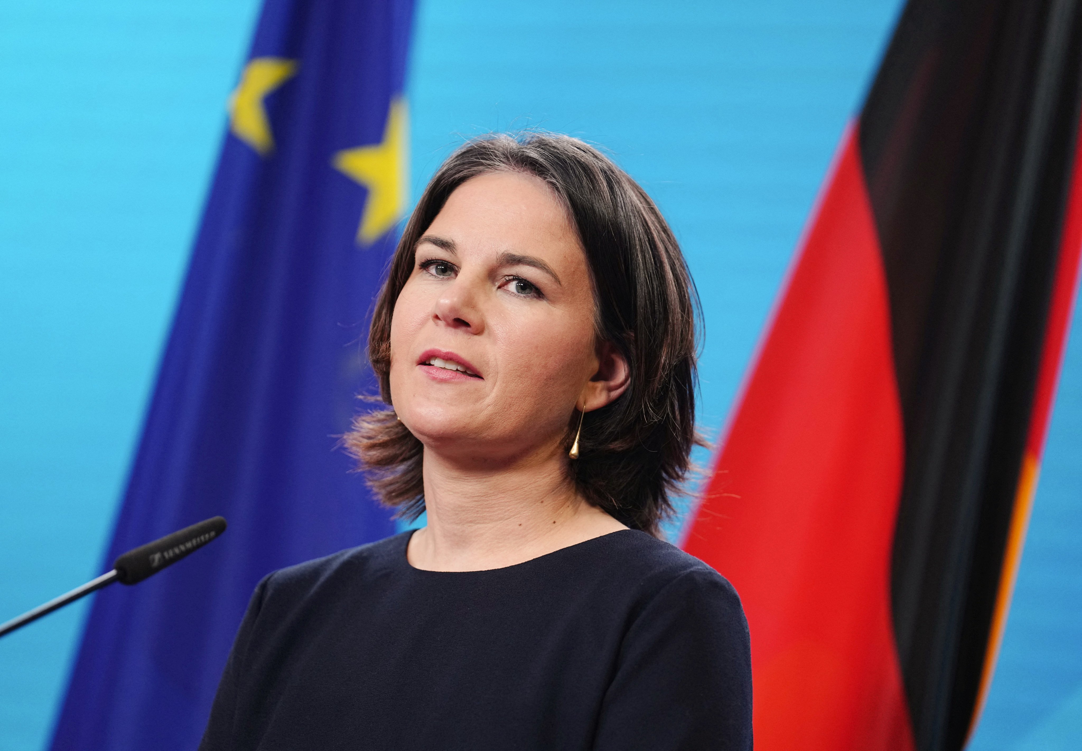 German Foreign Minister Annalena Baerbock noted China’s willingness to “weigh in” on world affairs. Photo: Reuters 