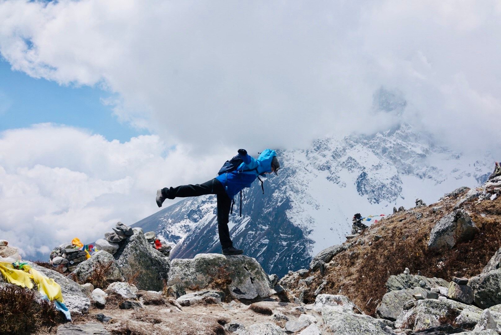 Vivian Ying Cai at Everest Base Camp Photo: Handout
