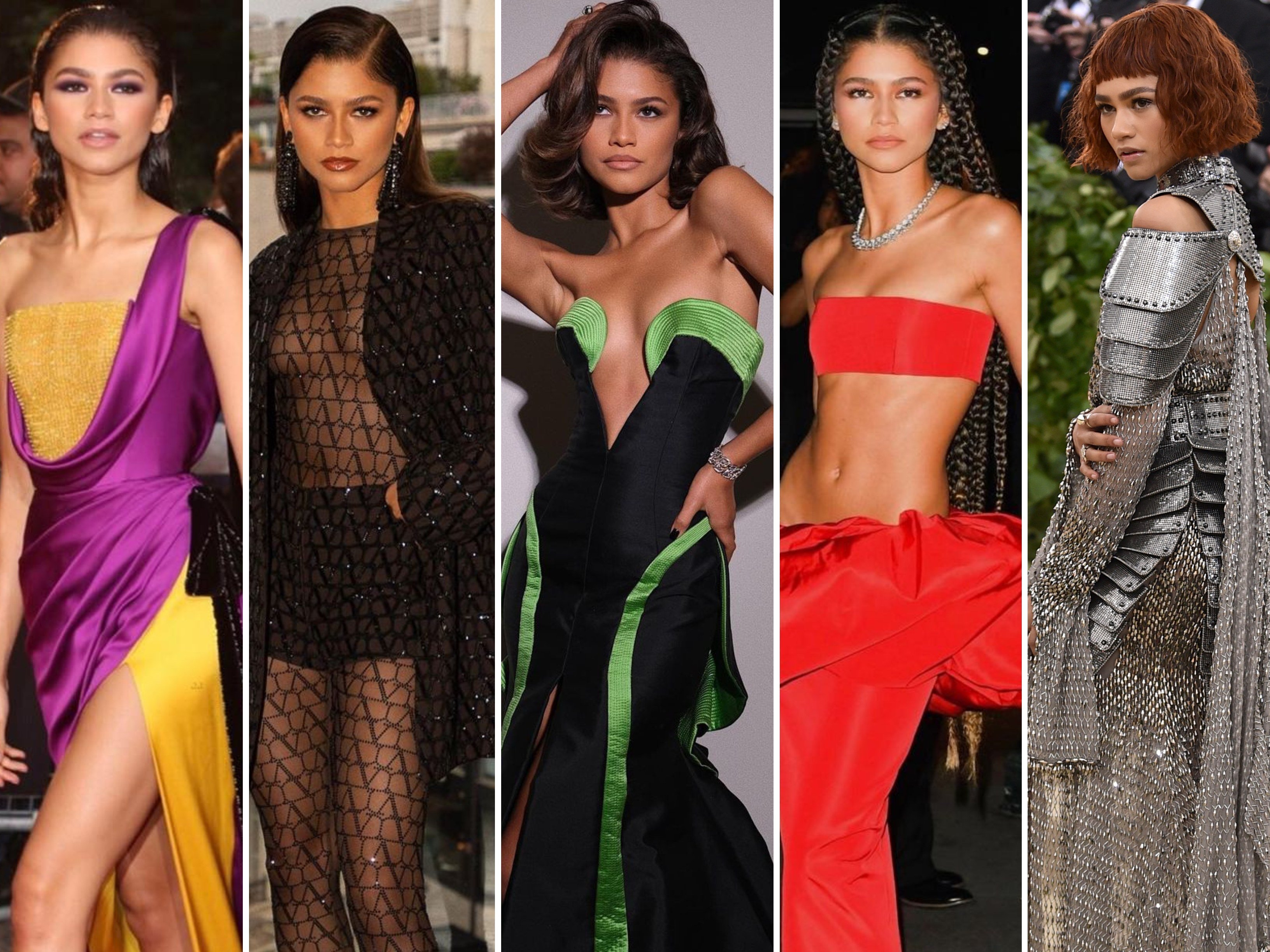 24 of Zendaya's most daring looks ever: from her starry cut-out Prada piece  and an armour-inspired Versace gown at the Met Gala, to a bow dress at a  Tiffany & Co. event