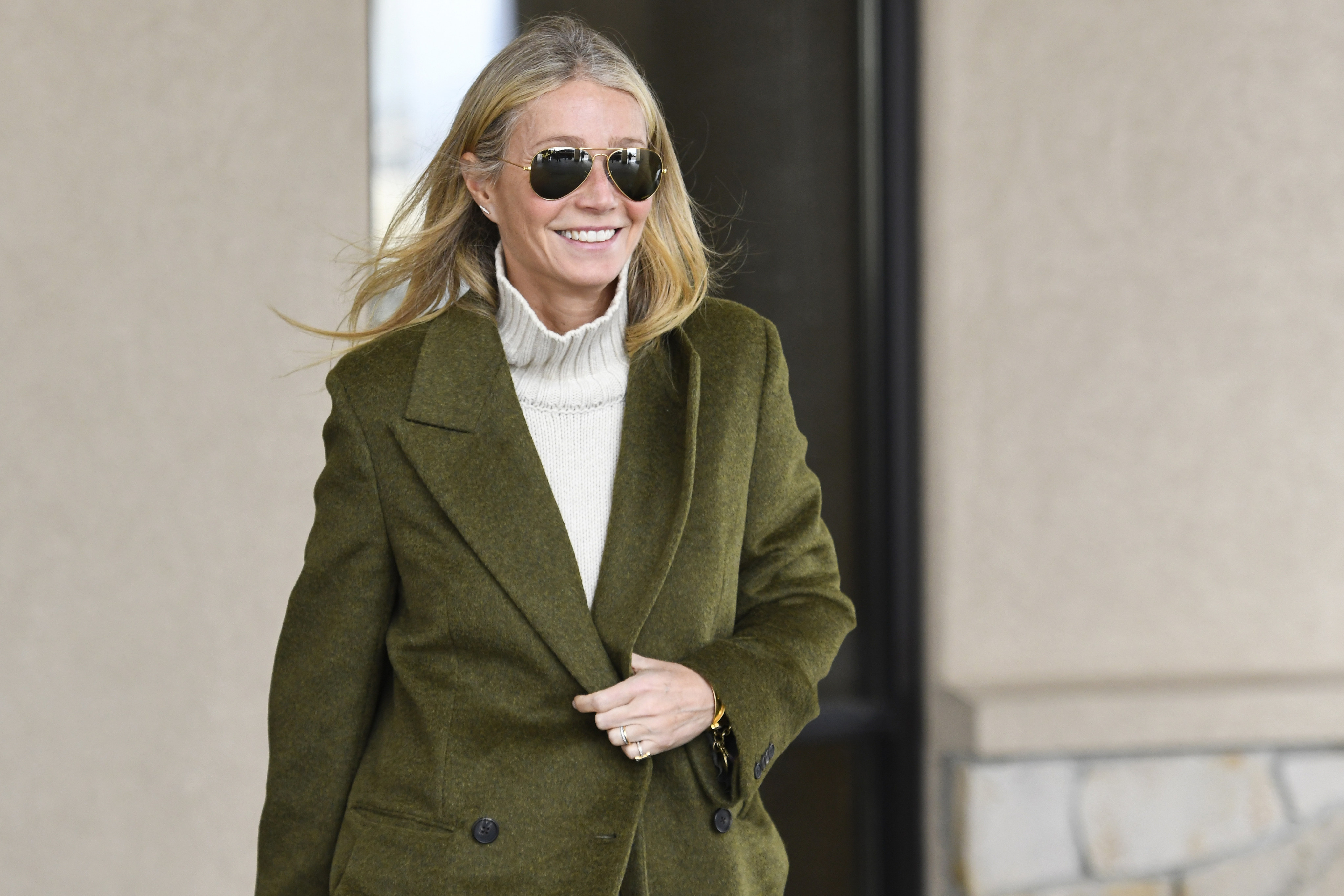 Gwyneth Paltrow leaves the courthouse during her recent lawsuit over a ski-slope collision wearing an outfit that epitomises the “quiet luxury” trend. But Where did this wave of pared down fashion begin? Photo: AP