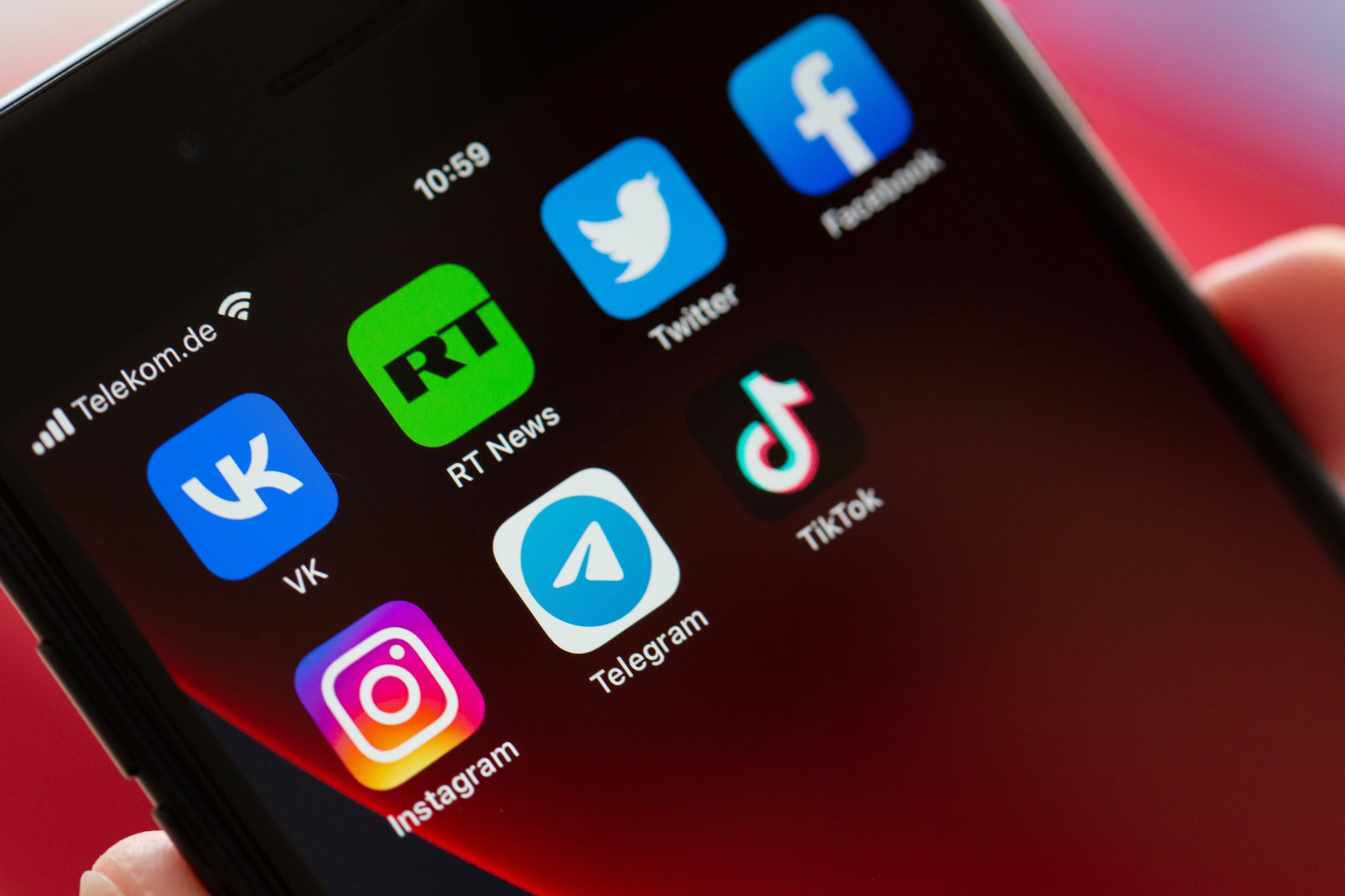 TikTok says it has removed more than 1,000 accounts affiliated with the Russian government. Photo: dpa