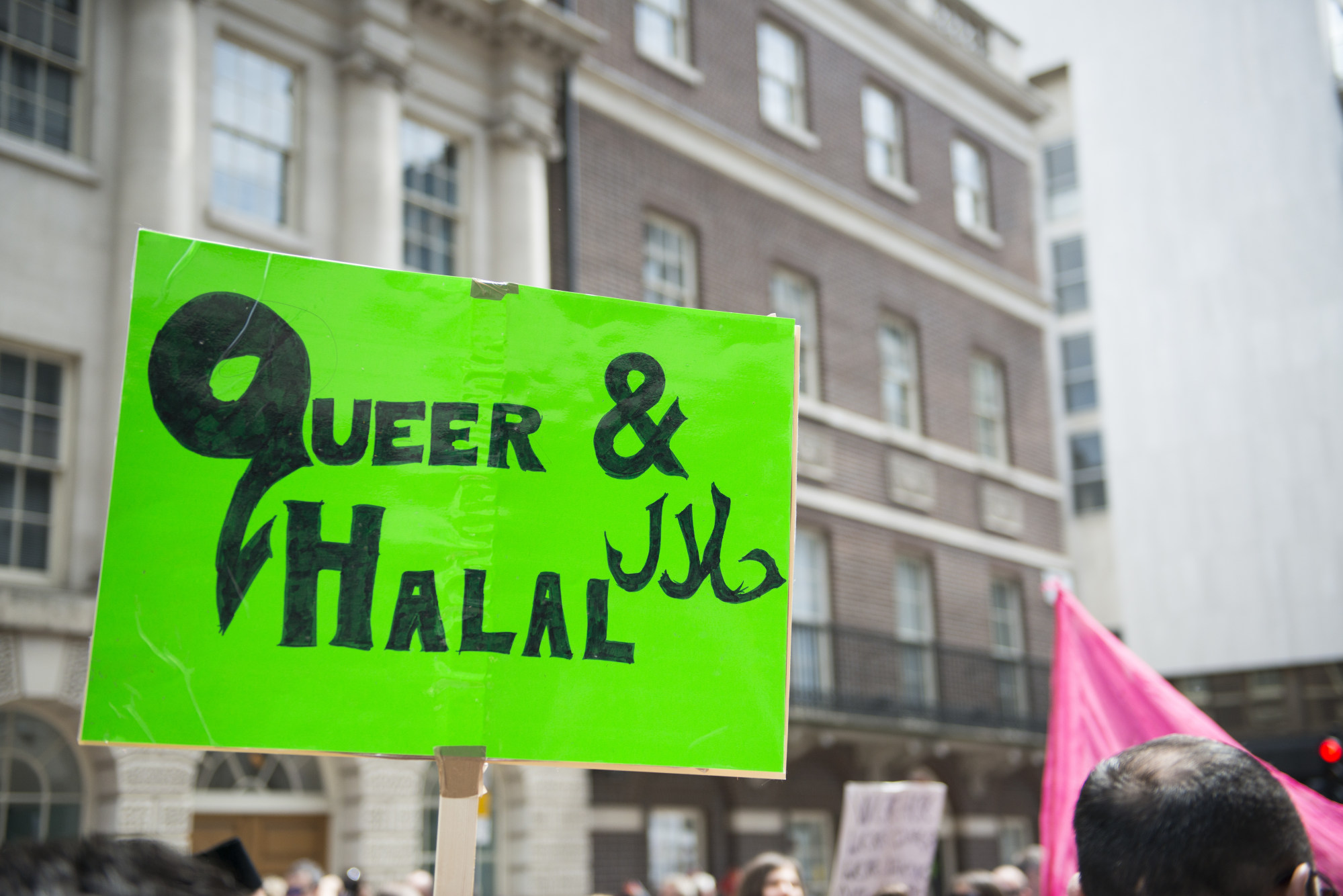 Participants at the gay pride pose for pictures in a yearly parade that started in 1972 in London. Photo: Shutterstock