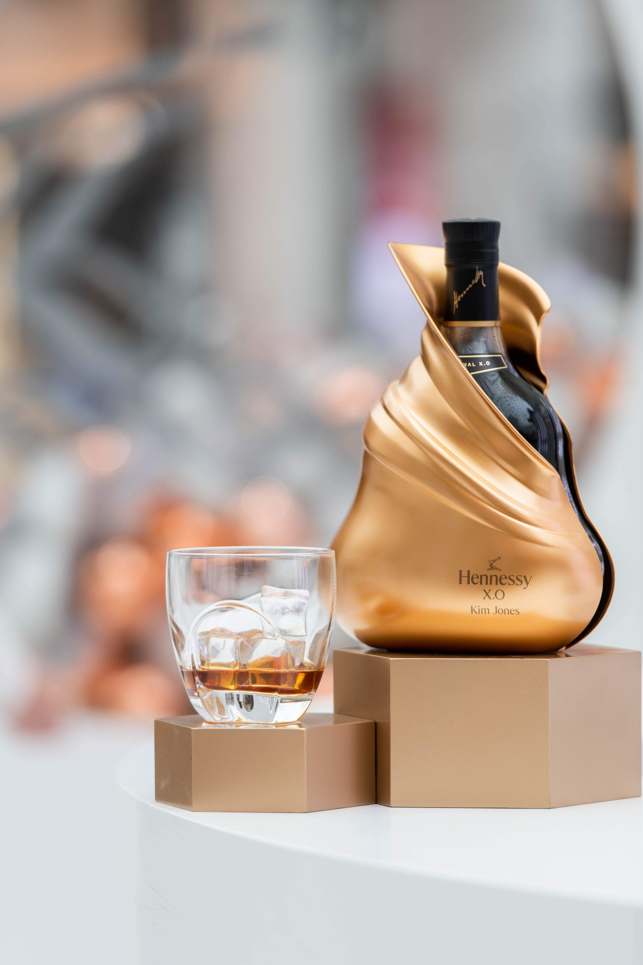 Hennessy XO and Kim Jones collaboration bottle. Photo: Hennessy