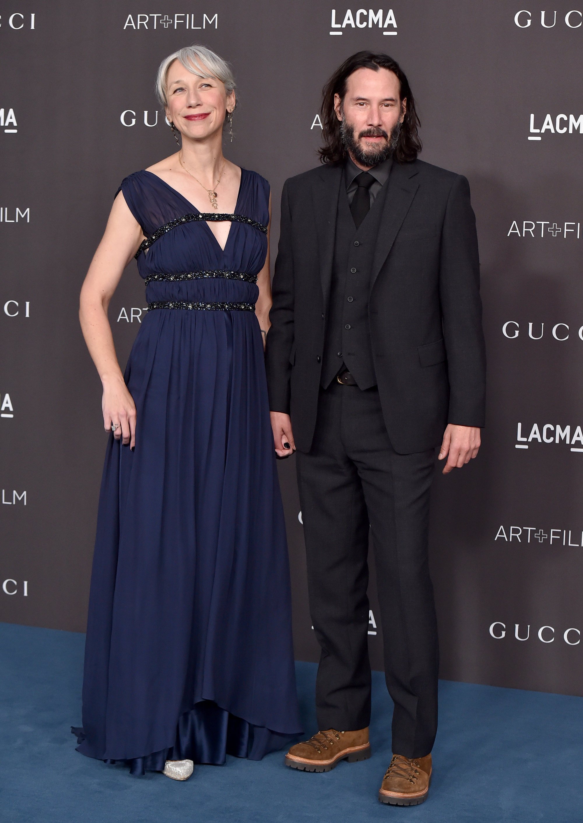 Alexandra Grant and Keanu Reeves at the LACMA Art + Film Gala in November 2019. Photo: Getty Images
