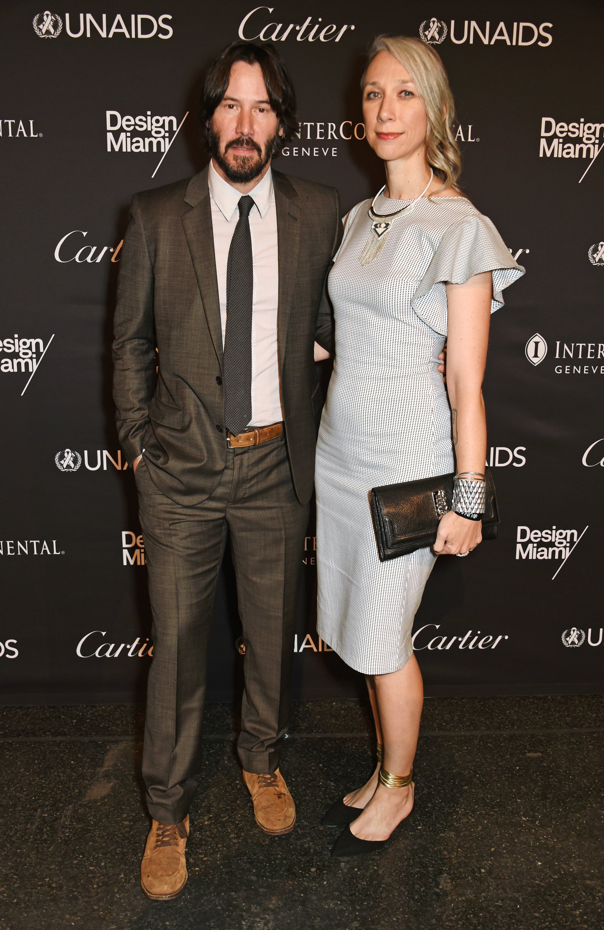 Keanu Reeves and Alexandra Grant at the UNAIDS Gala in June 2016. Photo: Getty Images
