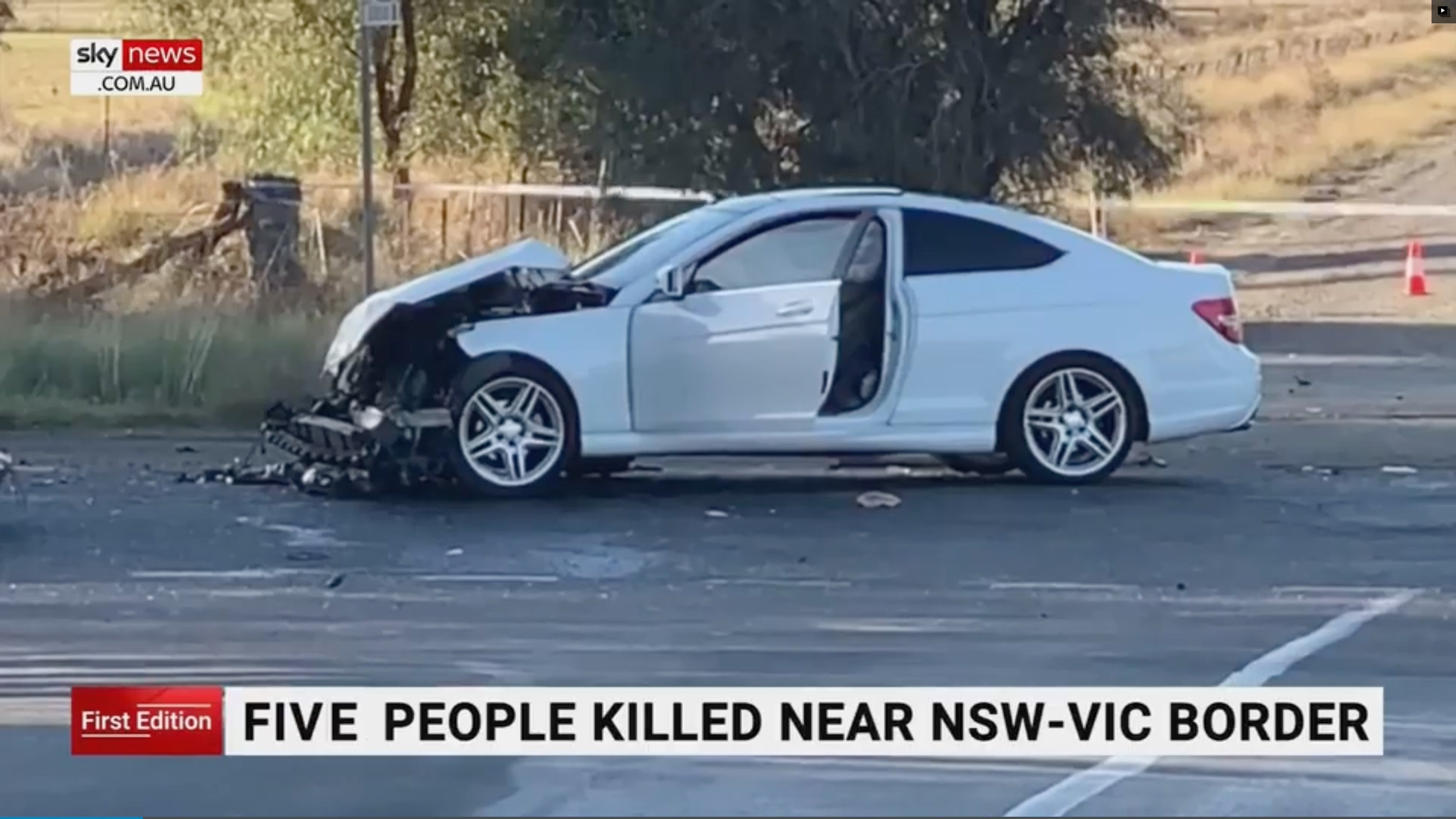 A man has been released on bail following a fatal collision which led to the deaths of five people, including a Hongkonger, in Australia. Photo: Screen capture from Sky News