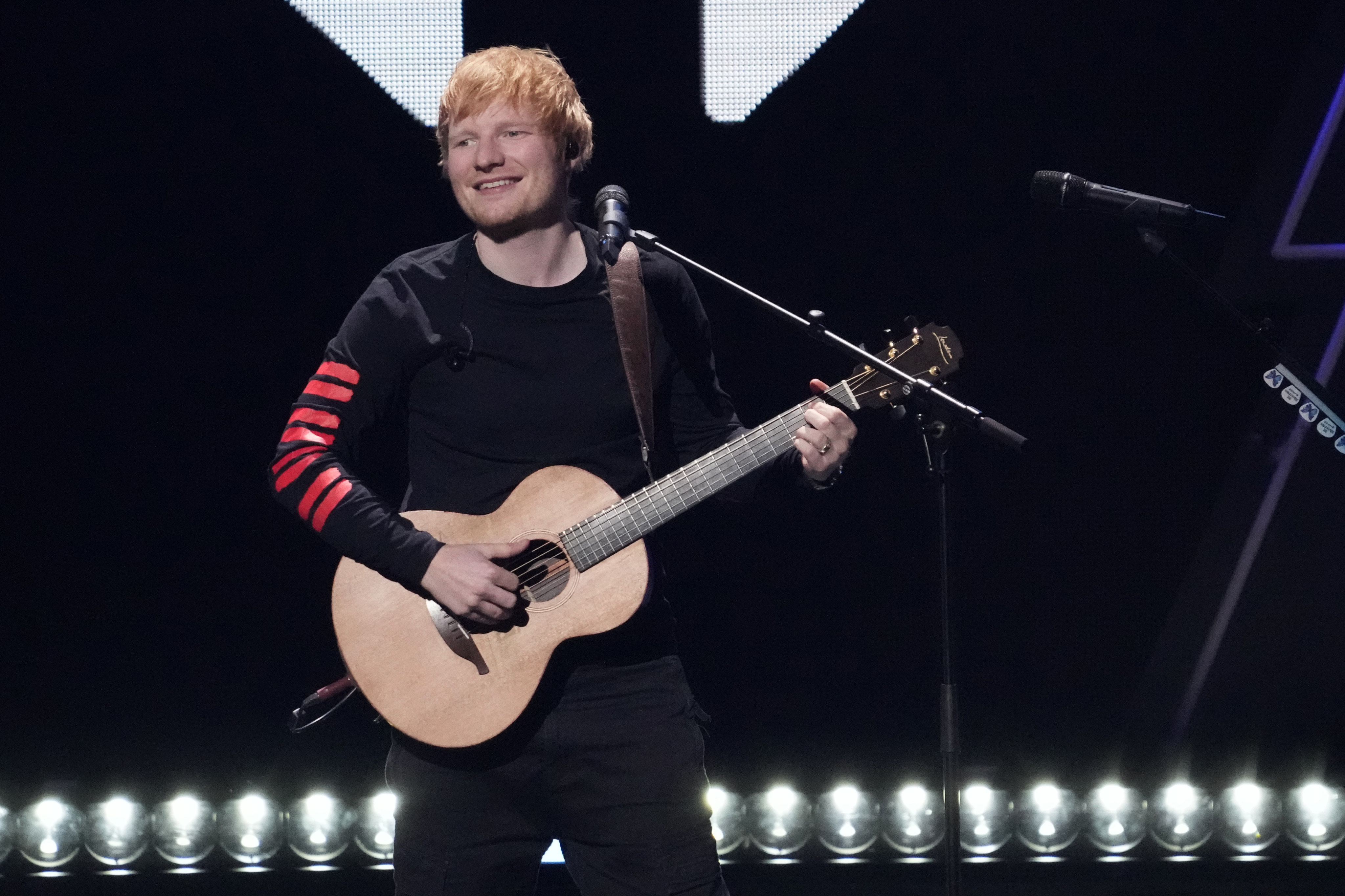 Ed Sheeran performing in New York in 2021. Photo: AP