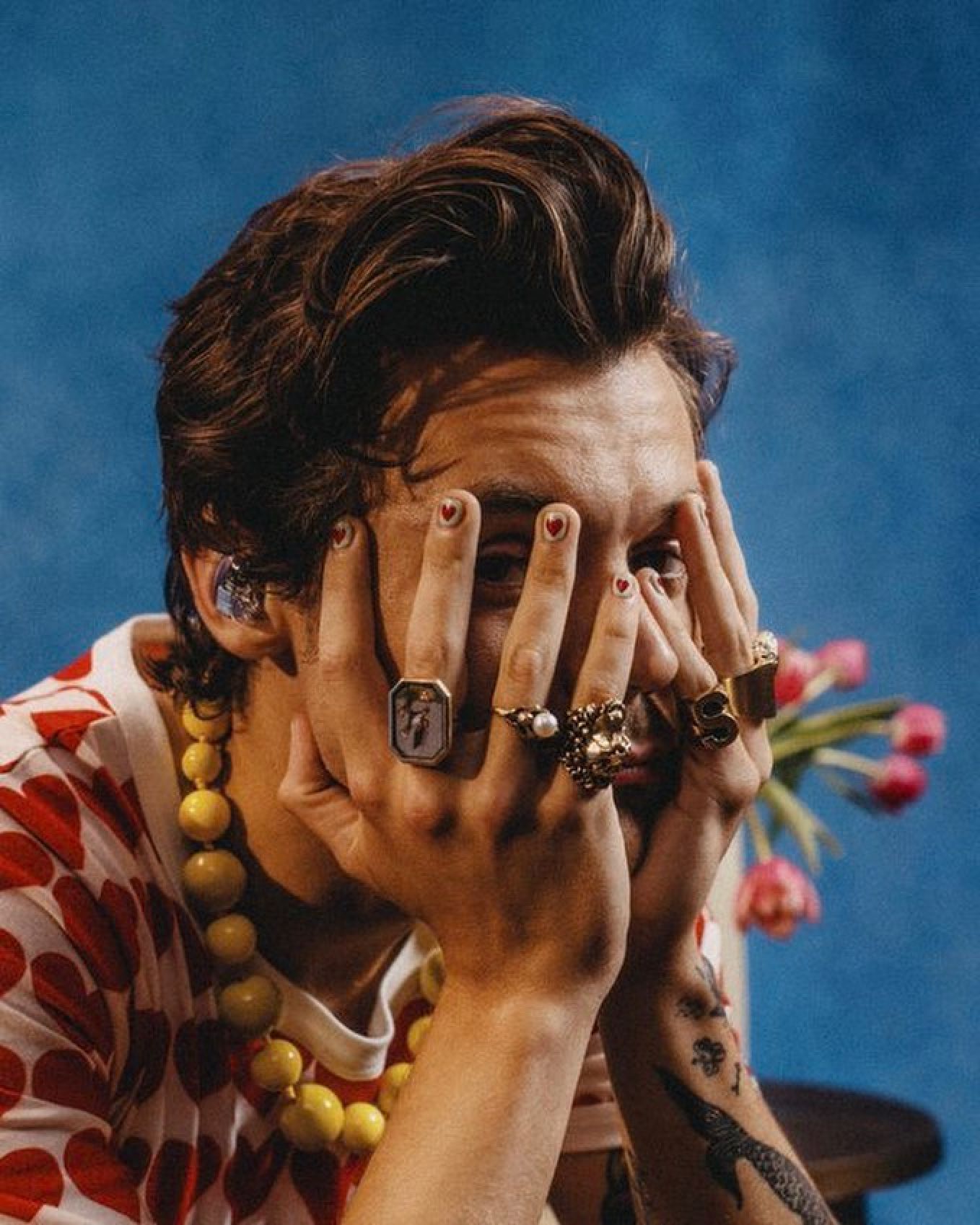 Harry Styles wears Sprouting and Vine Ripe from Shroom Bloom for One Night Only in New York, in May 2022. Photo: @pleasing/Instagram