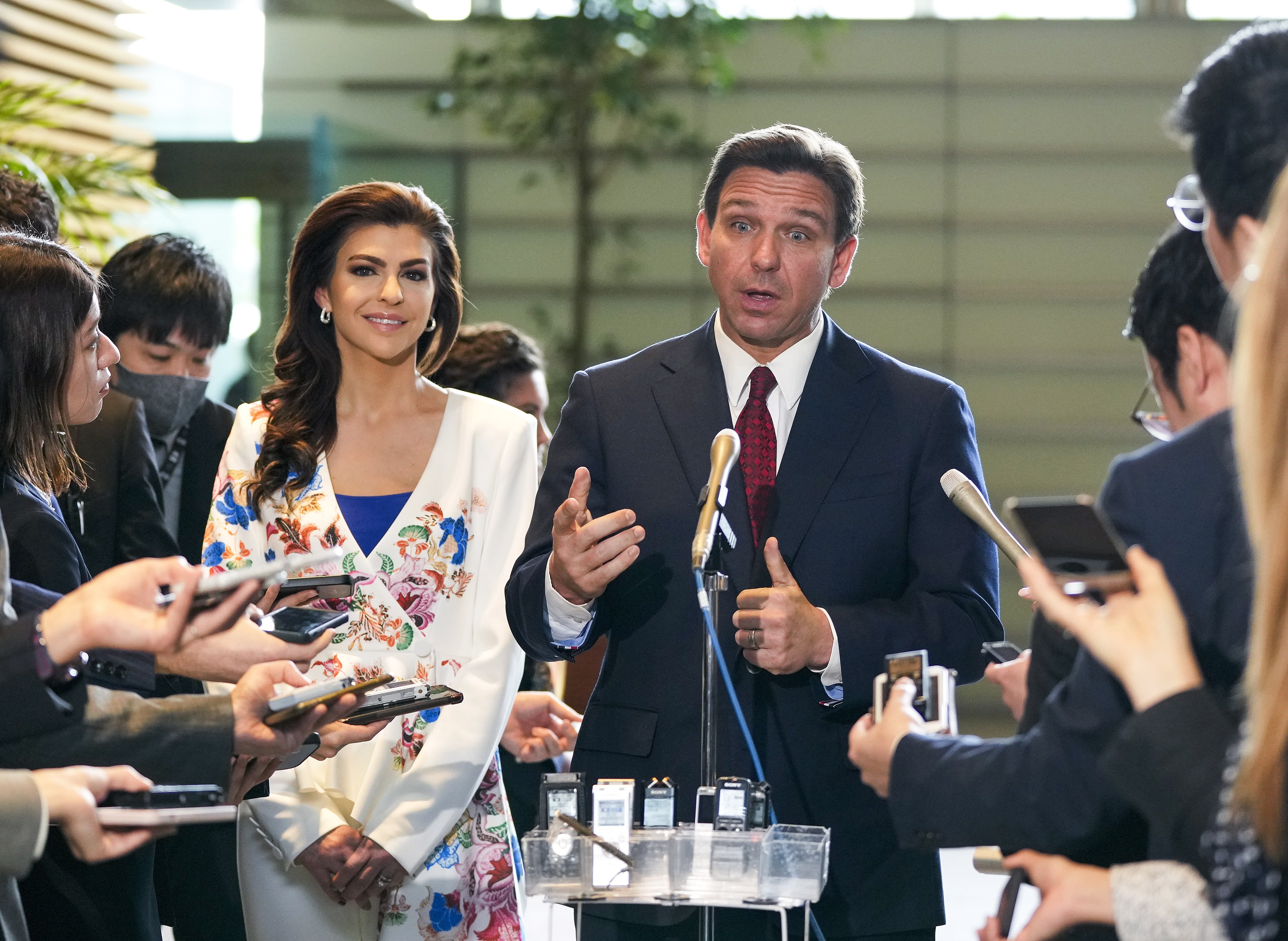 Ron DeSantis kicked off an international tour in Tokyo on Monday that’s seen as a bid to burnish his diplomatic and security credentials ahead of a 2024 presidential run. Photo: EPA-EFE