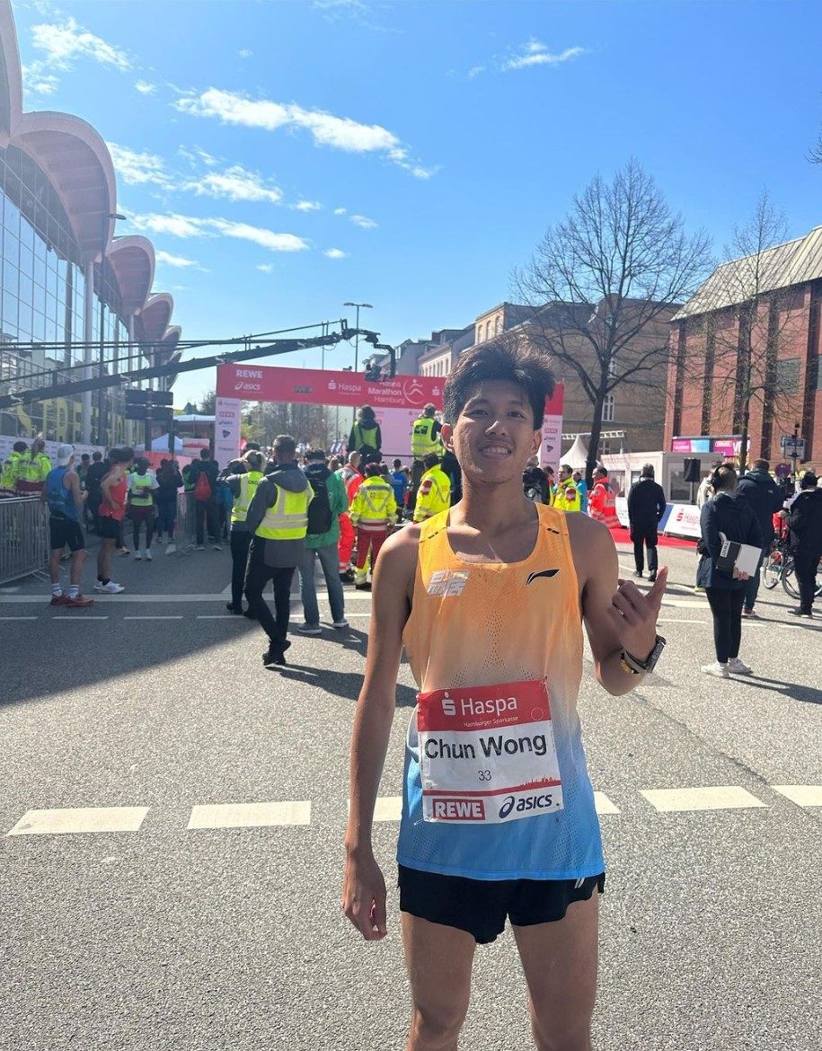 Wong Wan-chun set a new Hong Kong record at the Hamburg Marathon. Photo: Handout