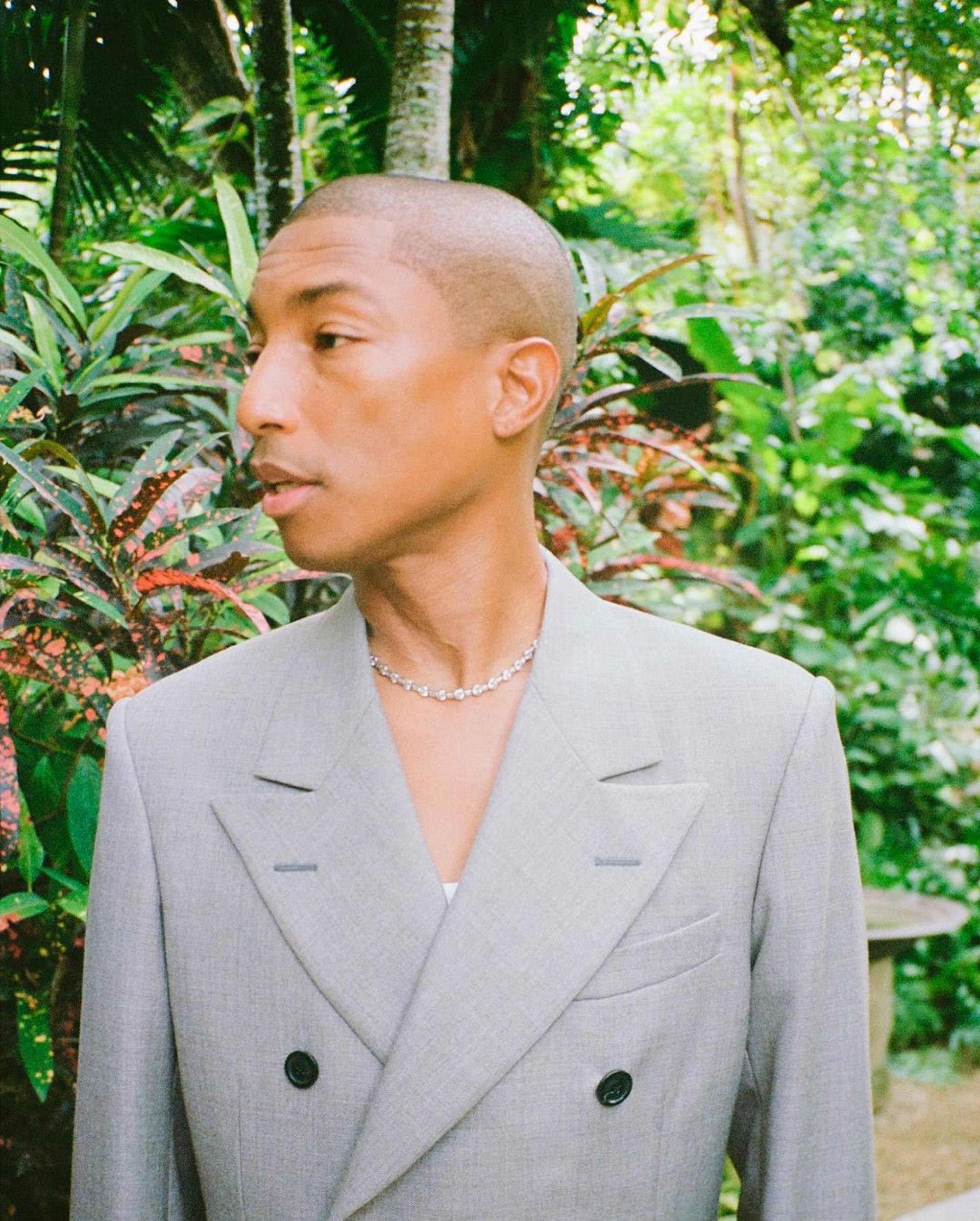 Pharrell Williams in January 2022. Photo: @humanrace/Instagram