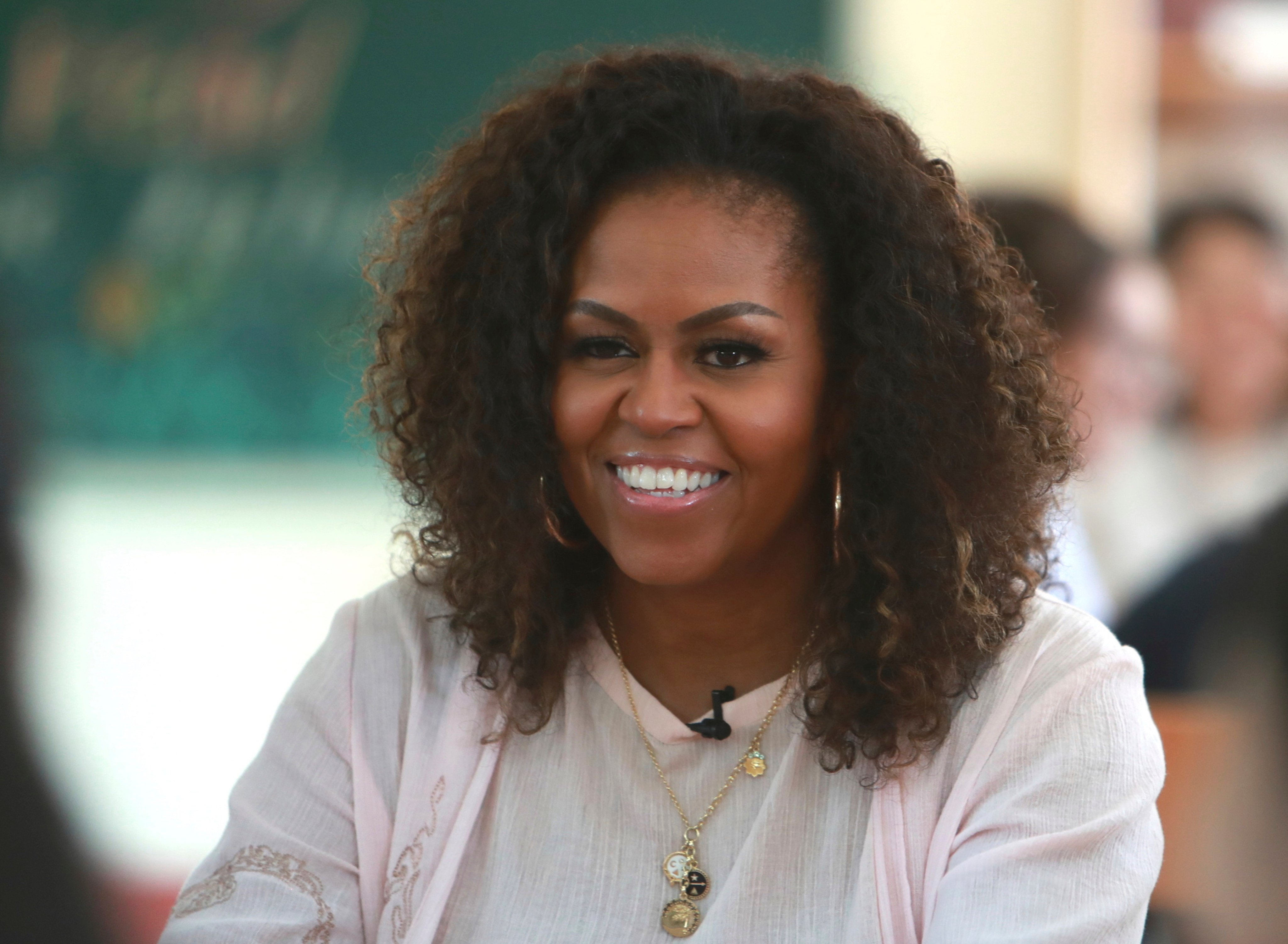 Former US first lady Michelle Obama, who sparked attacks by Hong Kong schoolchildren after an extract from one of her books was used in a DSE exam. Photo: AP