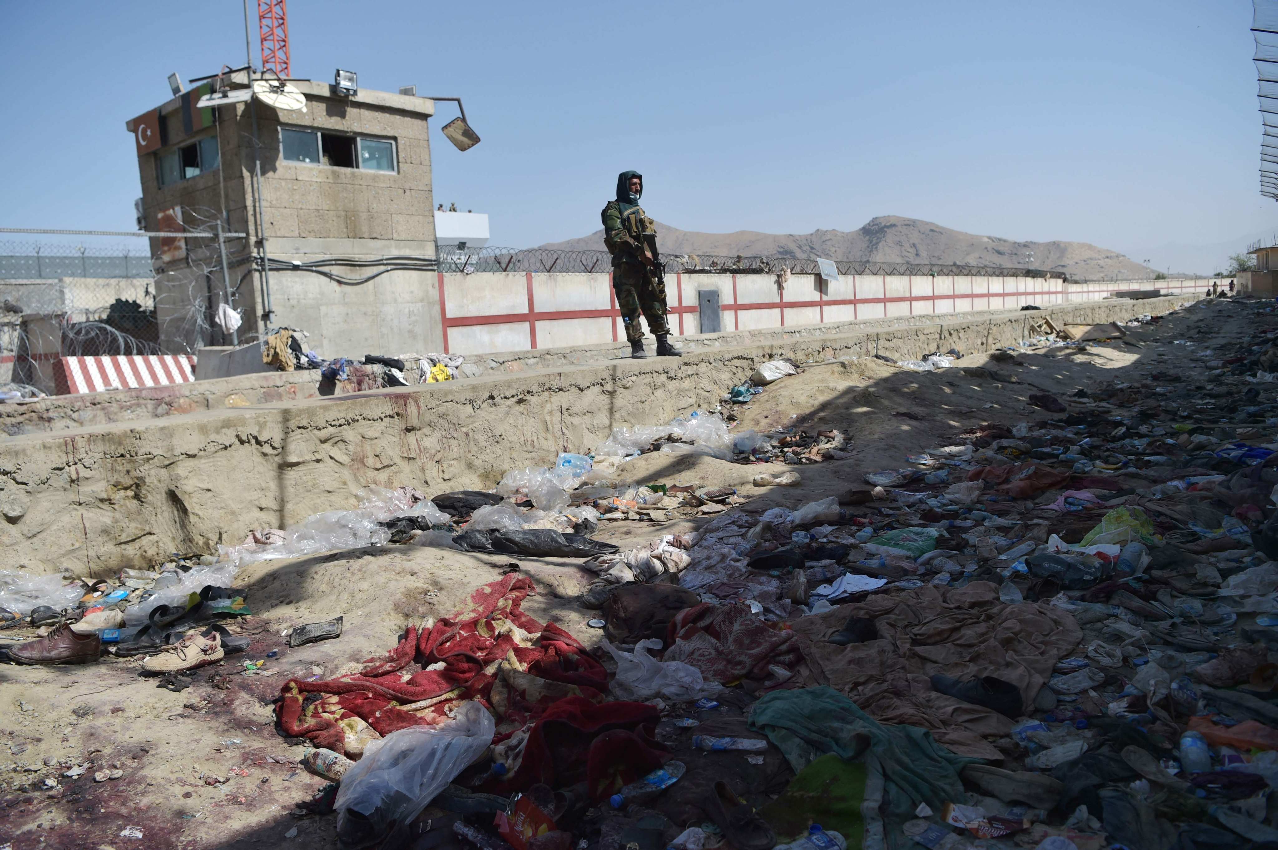 The bombing occurred on August 26, 2021, as US troops were trying to help Americans and Afghans flee in the chaotic aftermath of the Taliban’s takeover. File photo: AFP