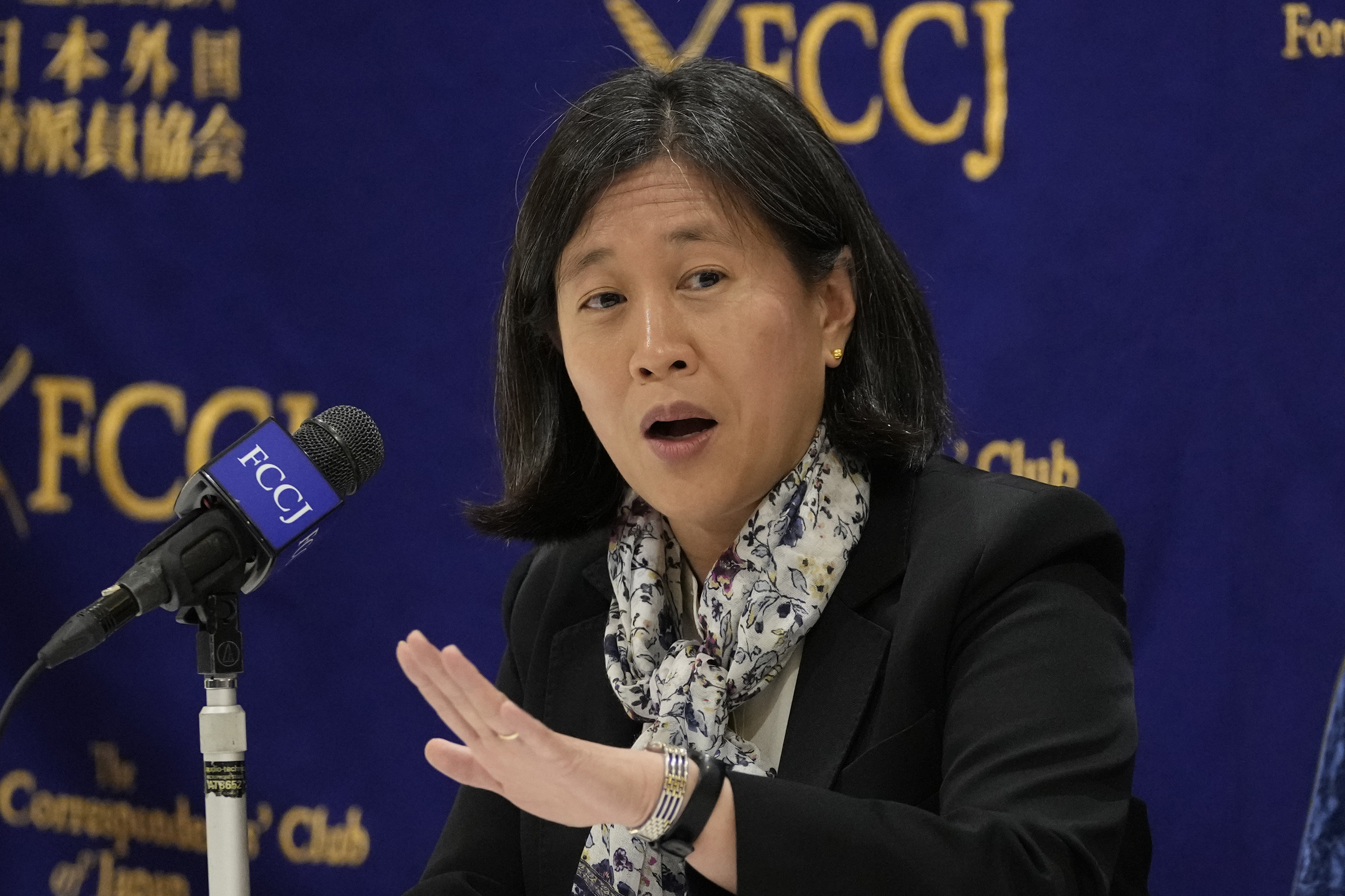 US Trade Representative Katherine Tai says the US and China have a responsibility to the world “to get things right between us”. Photo: AP