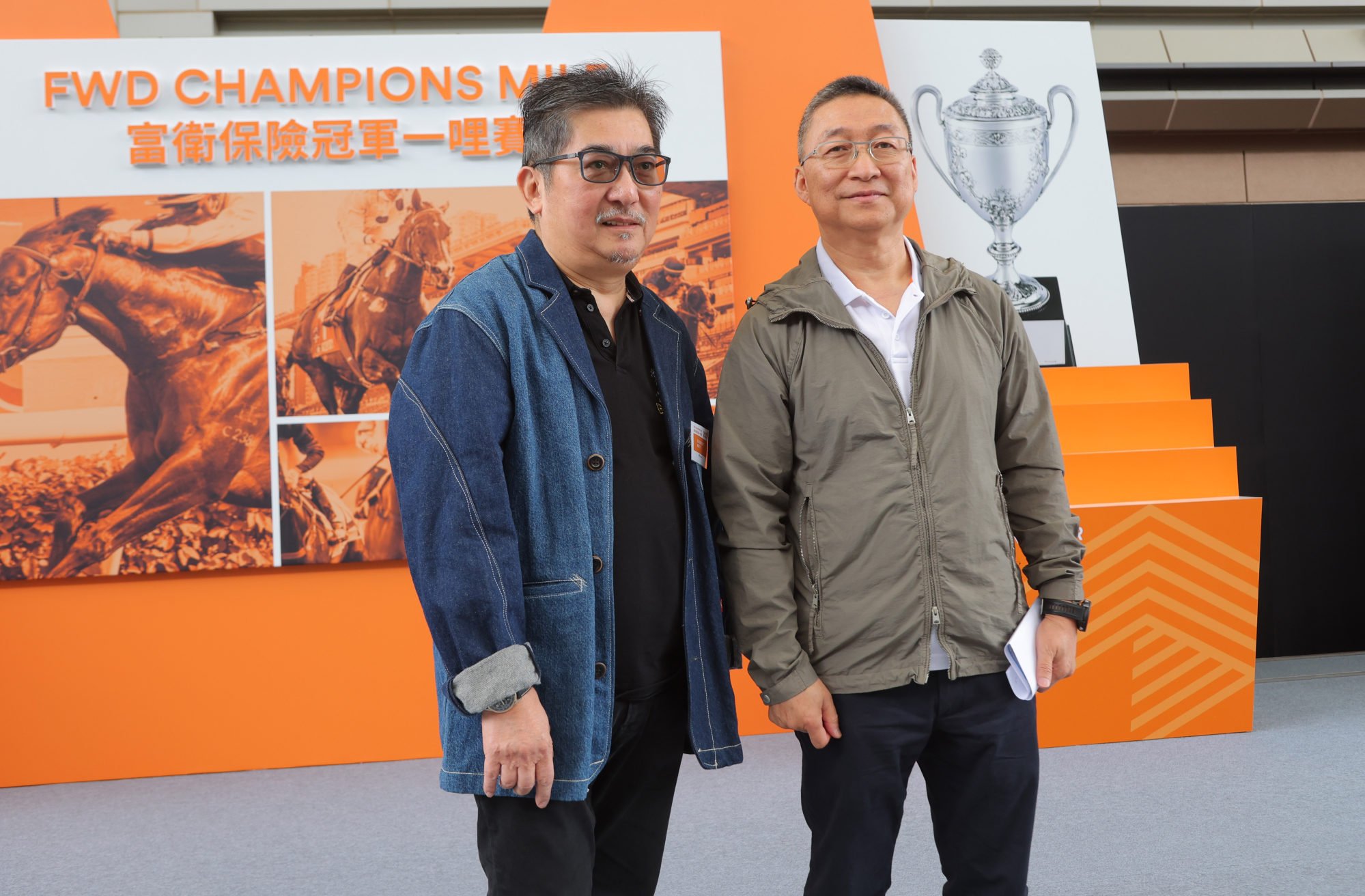 Golden Sixty’s owner, Stanley Chan (left), and trainer Francis Lui at Thursday morning’s barrier draw at Sha Tin. Golden Sixty’s owner, Stanley Chan (left), and trainer Francis Lui at Thursday morning’s barrier draw at Sha Tin.