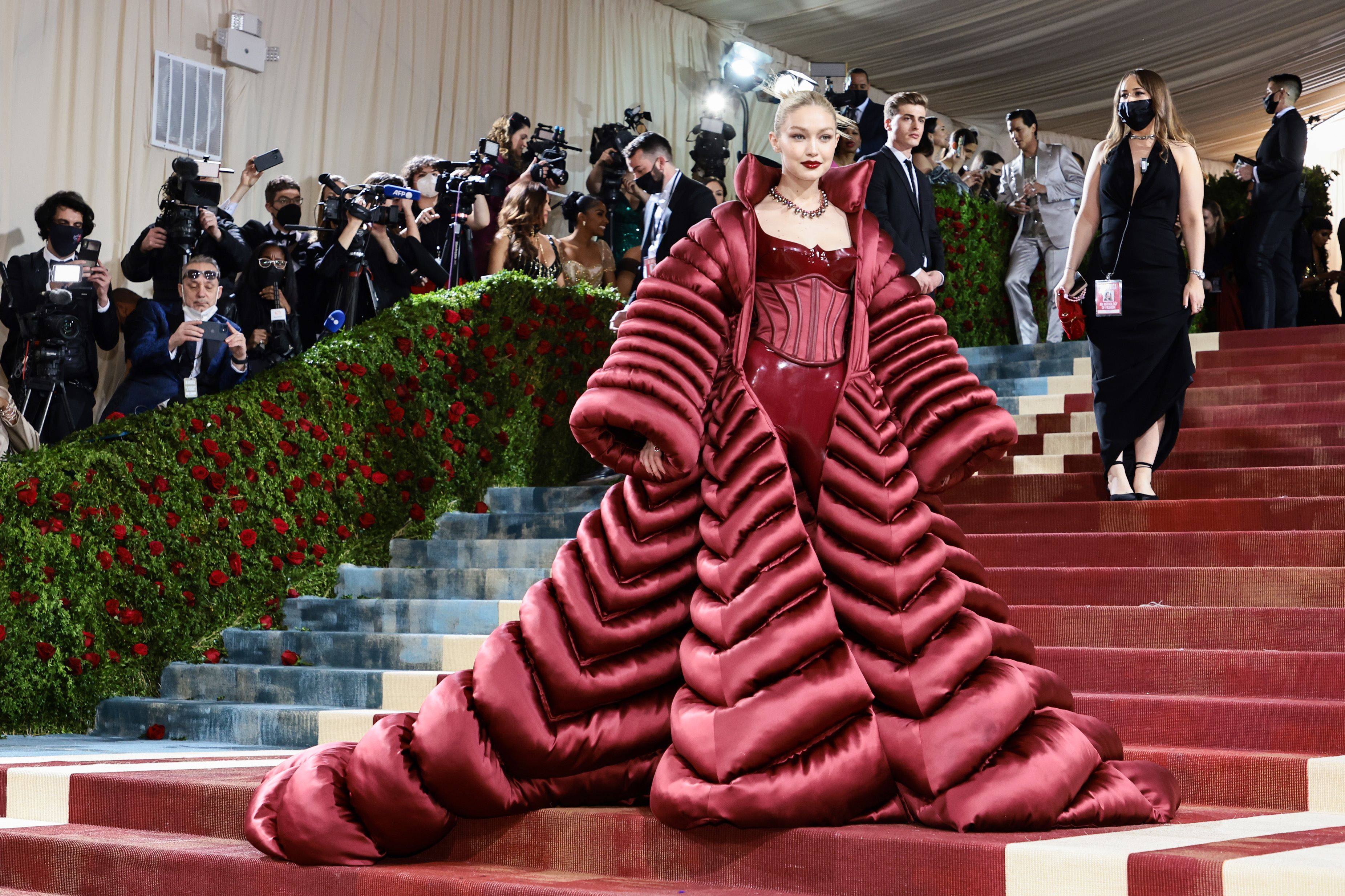 Versace at the 2022 MET Gala-In America An Anthology of Fashion