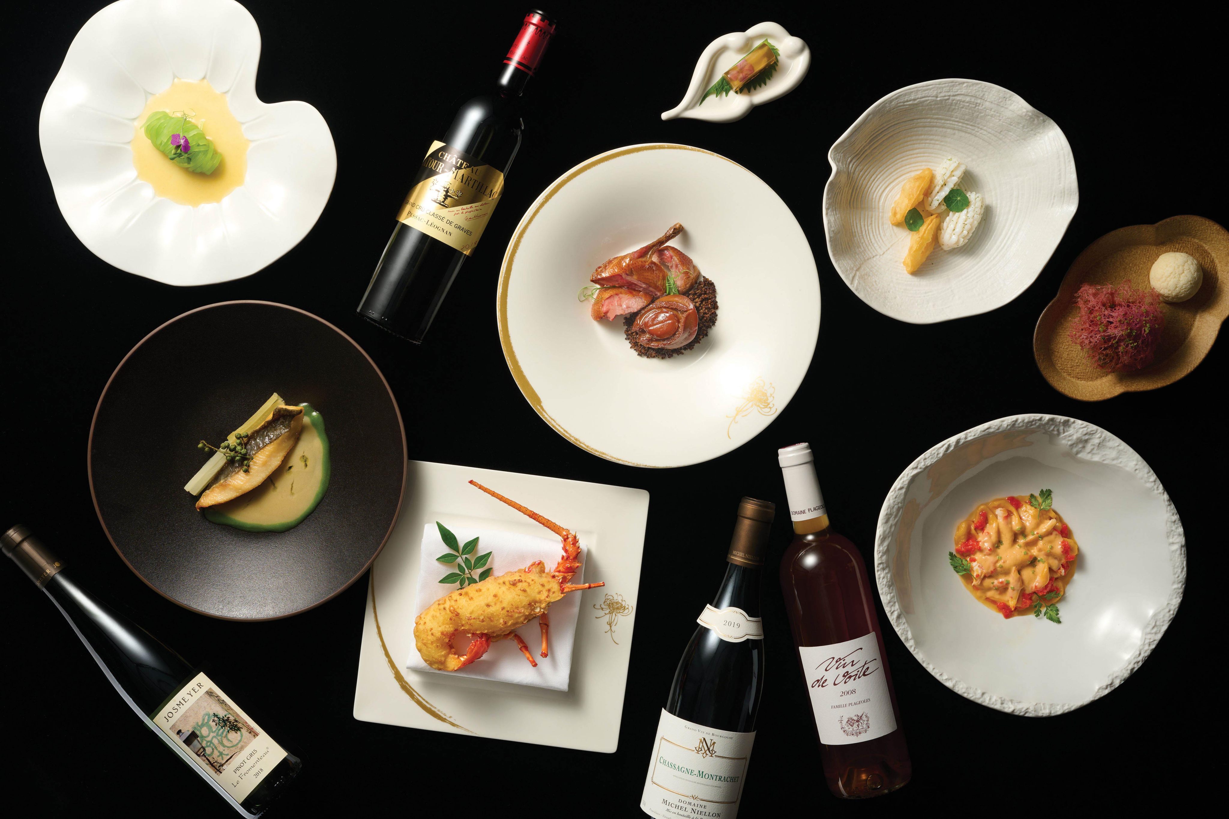 Man Ho restaurant’s Exquisite Wine Pairing Journey. Photo: JW Marriott Hotel Hong Kong