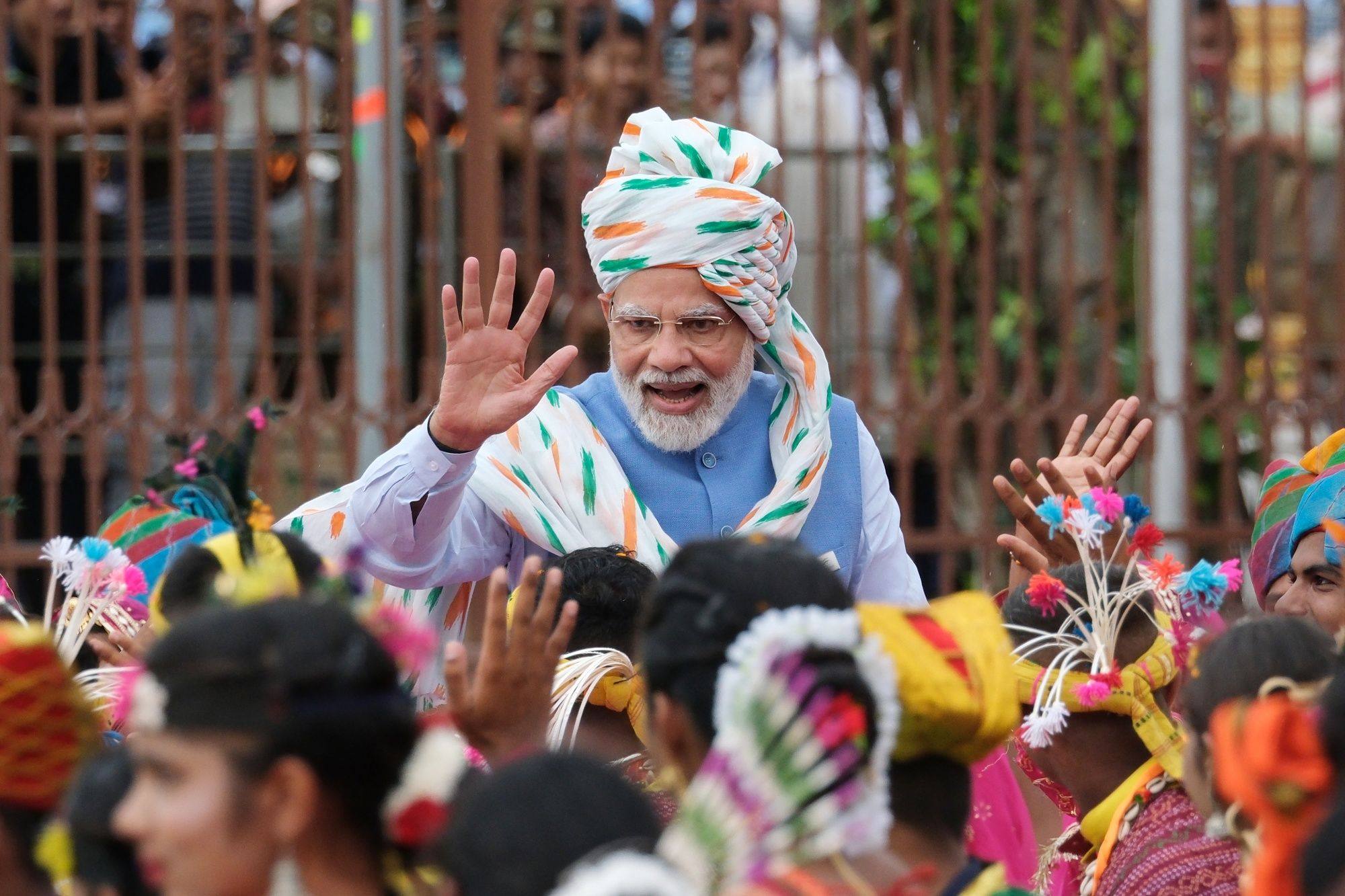 India’s Prime Minister Narendra Modi has said the radio chats are like conversing with “my family about routine issues while sitting at home”. Photo: Bloomberg