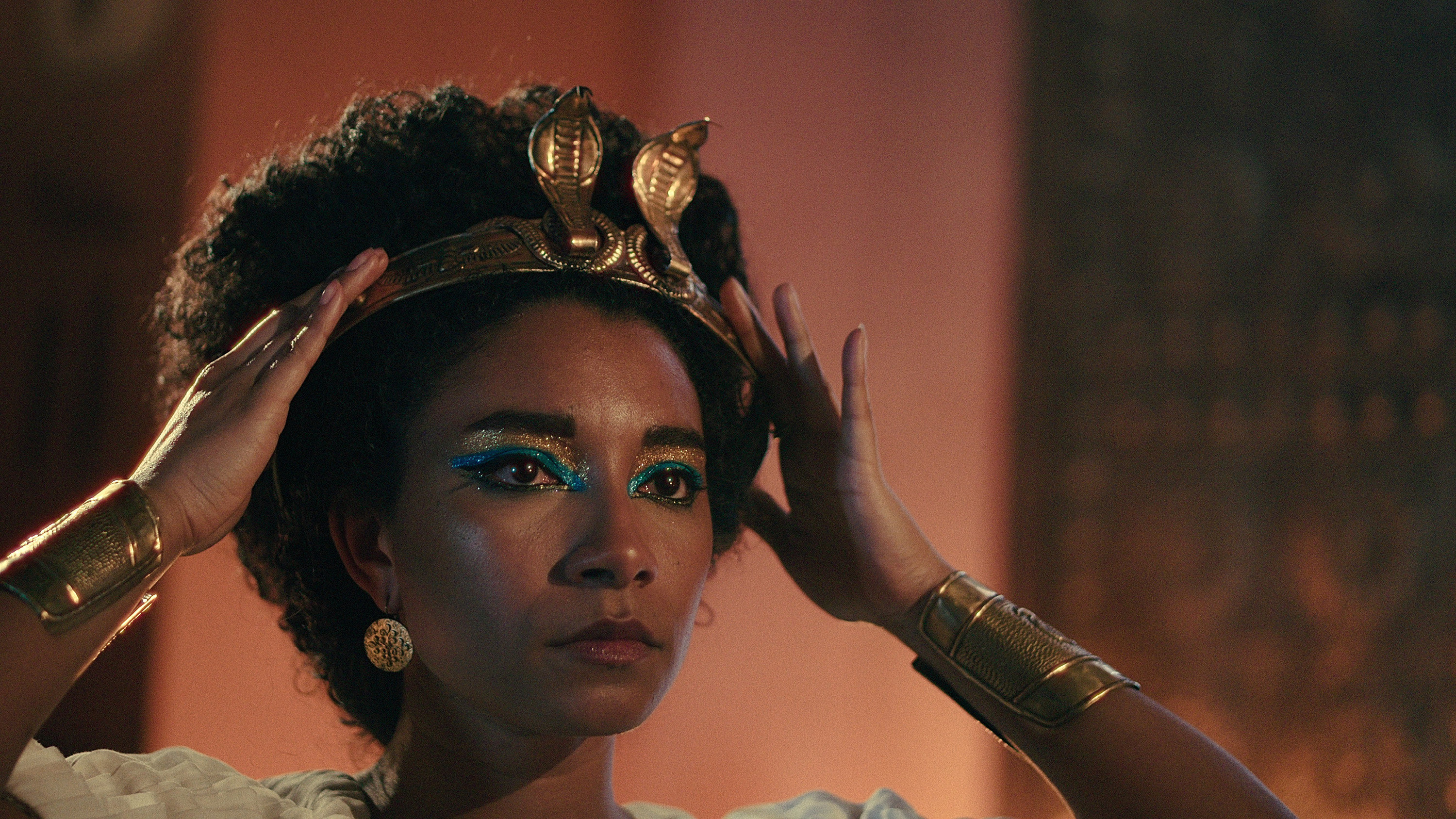 Adele James as Cleopatra in the Netflix documentary drama ‘Queen Cleopatra.’. Photo: Netflix