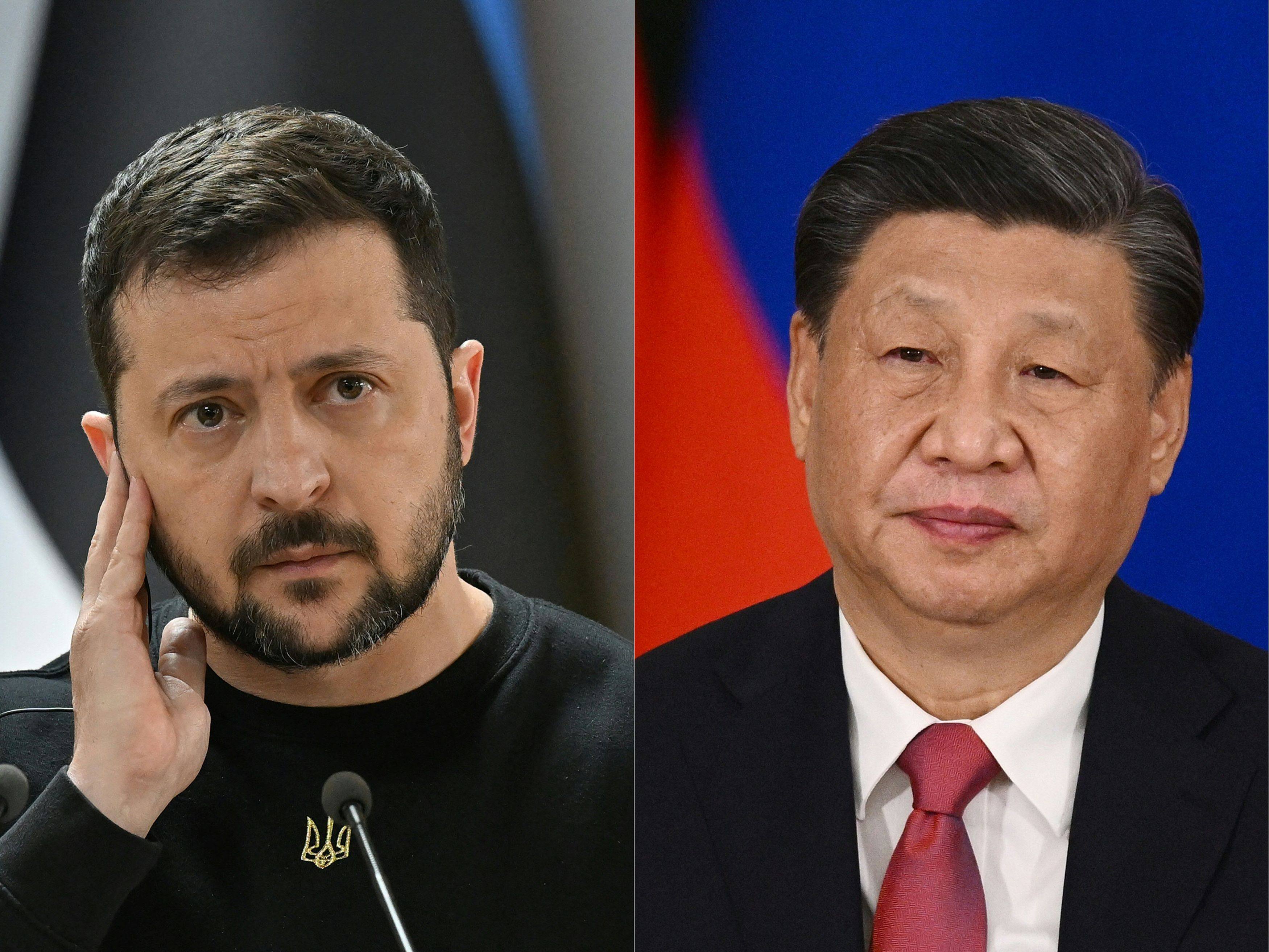 China’s standing as a potential mediator rose after Chinese President Xi Jinping (right) spoke with Ukrainian President Volodymyr Zelensky, analysts said. Photos: AFP