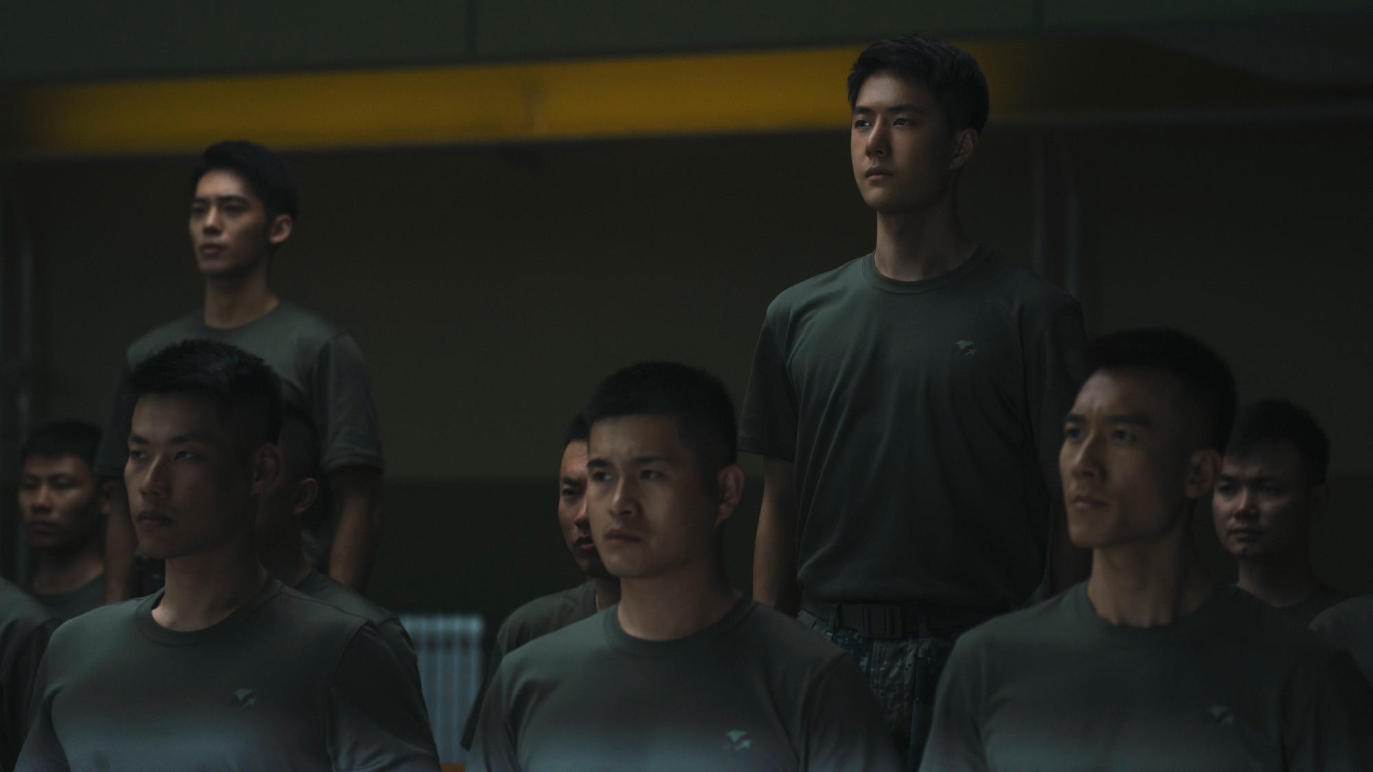 Wang Yibo (top right) in a still from “Born to Fly”.