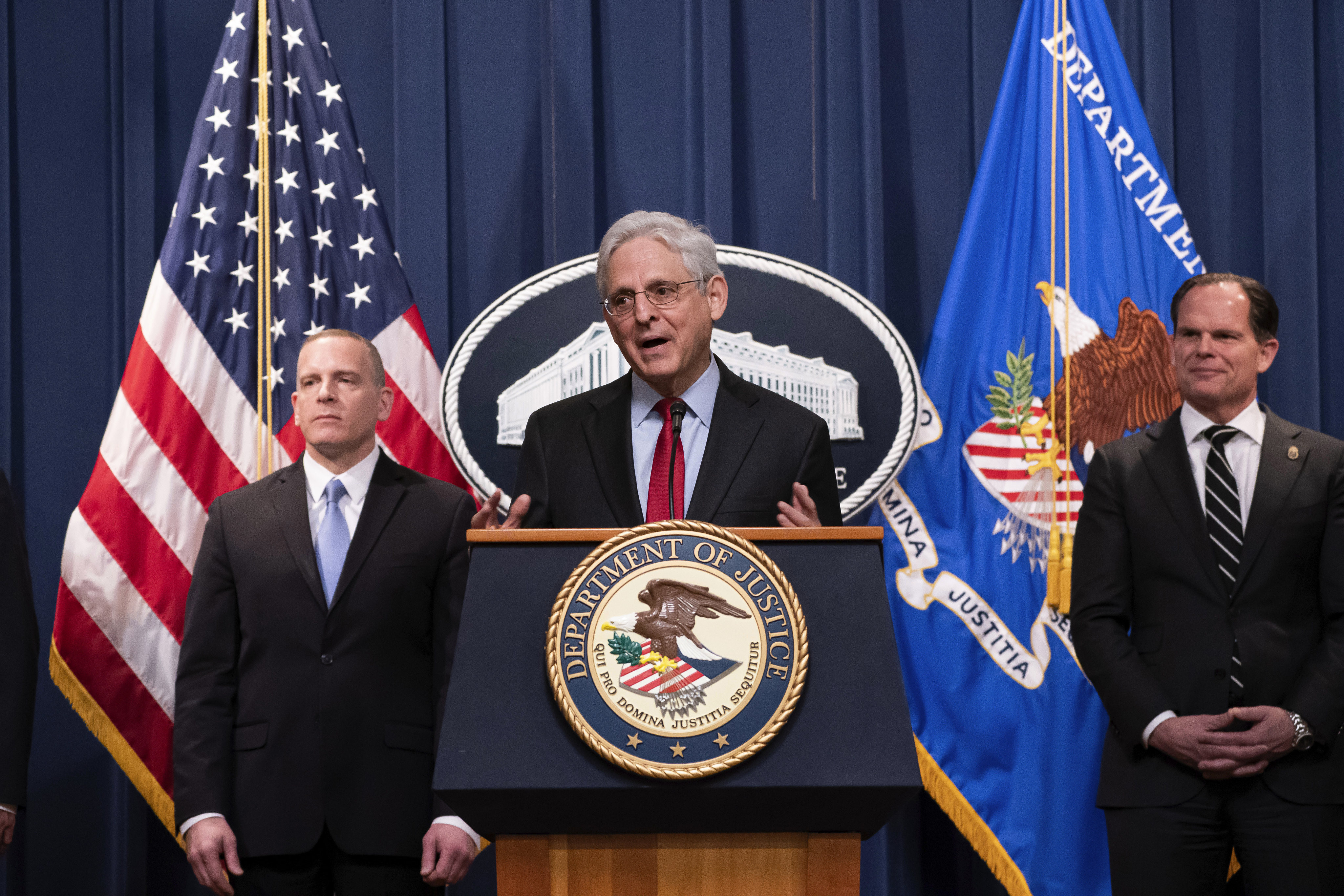 US Attorney General Merrick Garland: ‘The Justice Department will find you and hold you accountable for your crimes’. Photo: AP