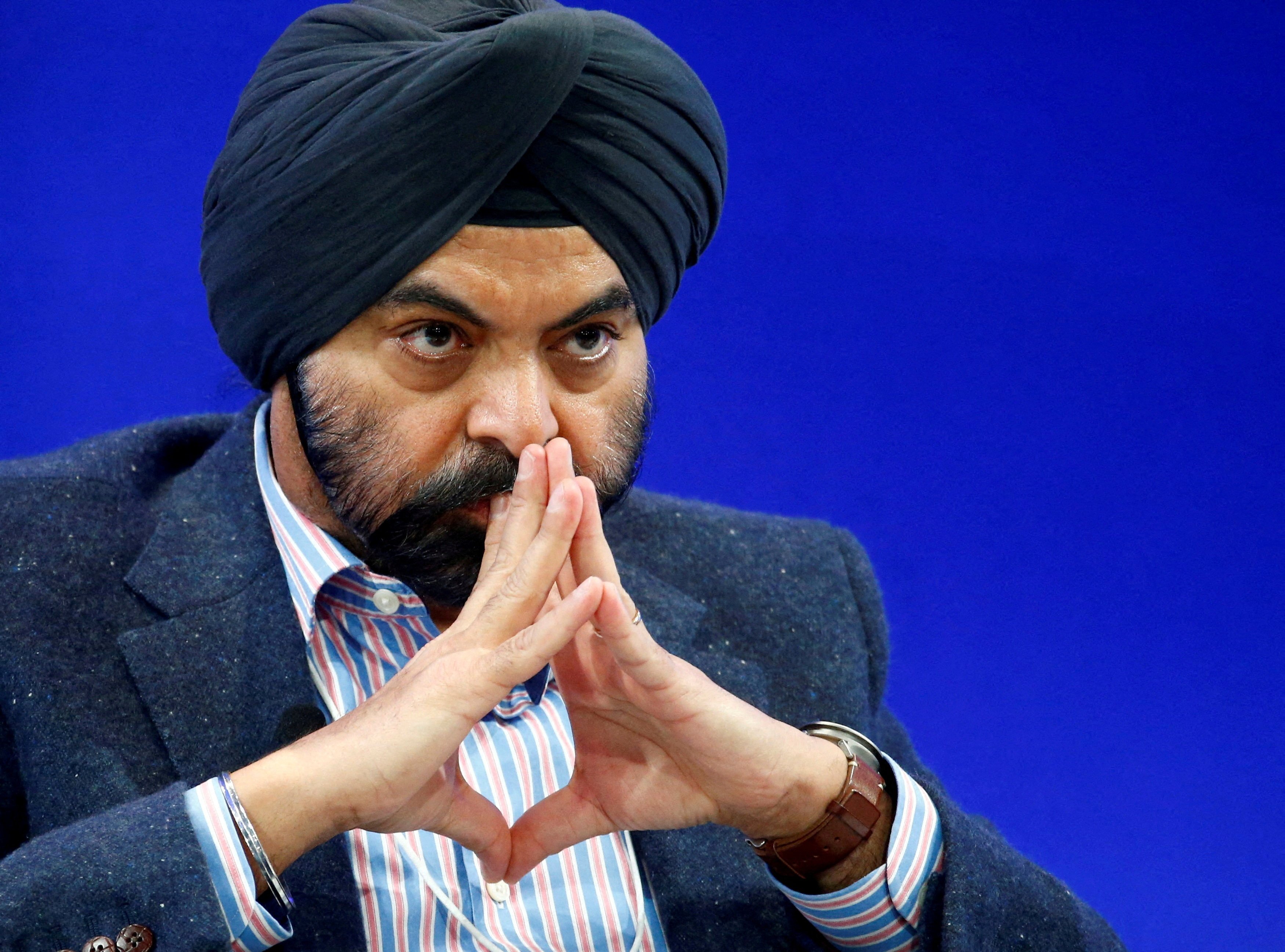 Mastercard CEO Ajay Banga attends the World Economic Forum annual meeting in Davos, Switzerland in January 2017. Photo: Reuters