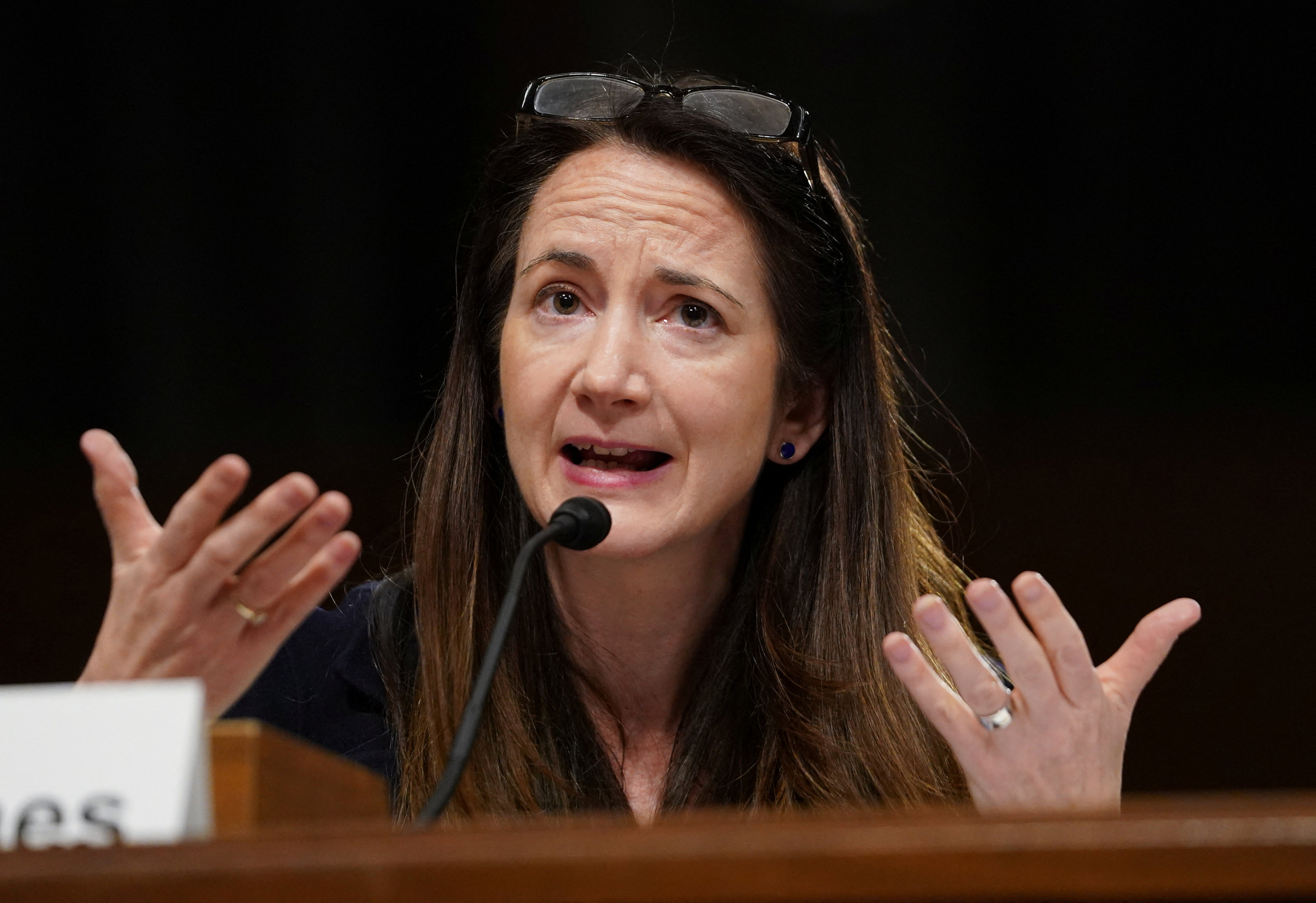 US Director of National Intelligence Avril Haines testifies before a Senate Armed Services Committee hearing in Washington on Thursday. Photo: Reuters