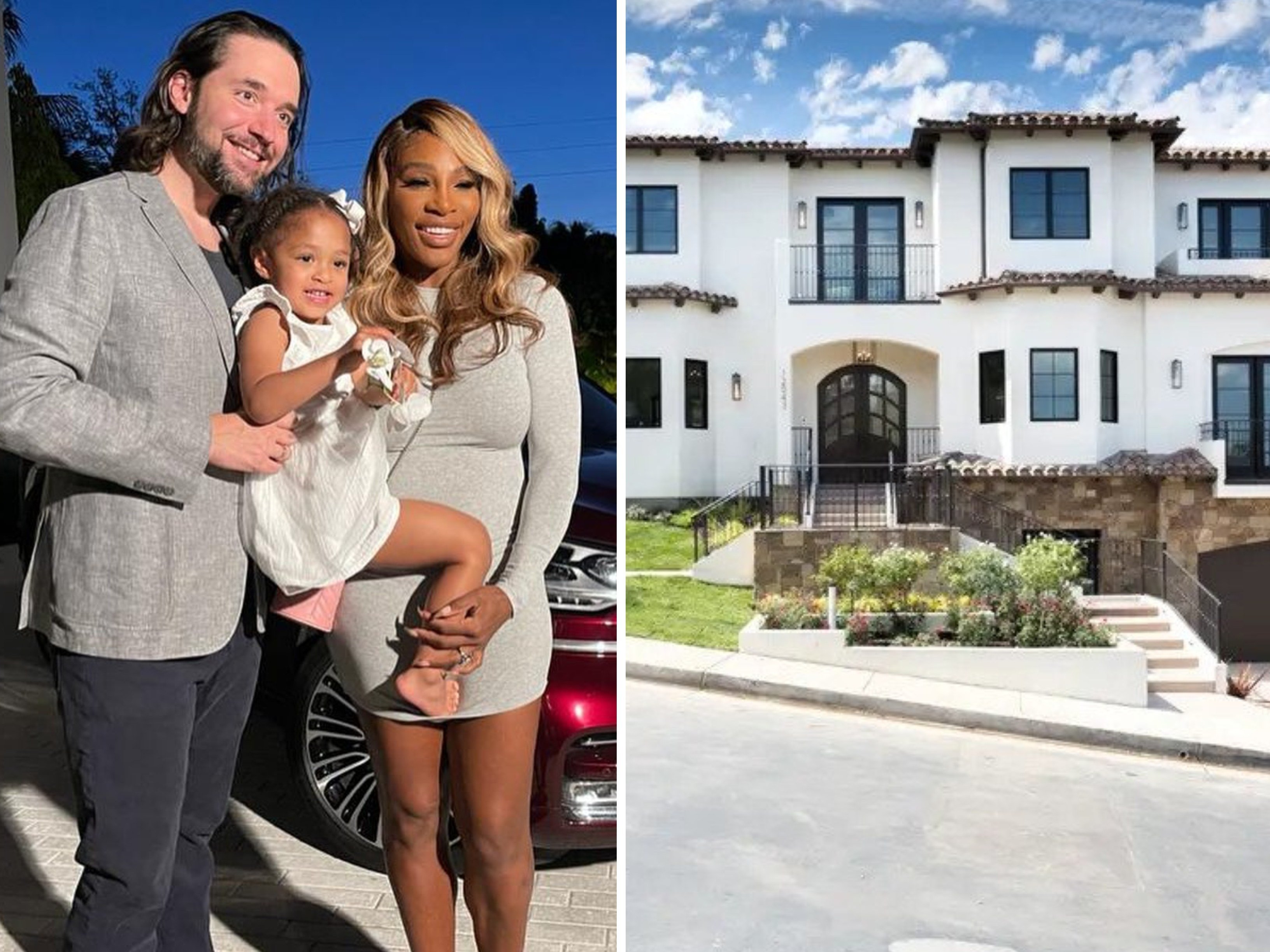 Alexis Ohanian, Olympia and Serena Williams are one happy – and rich – family. Photos: @alexisohanian/Instagram, Nest Seekers