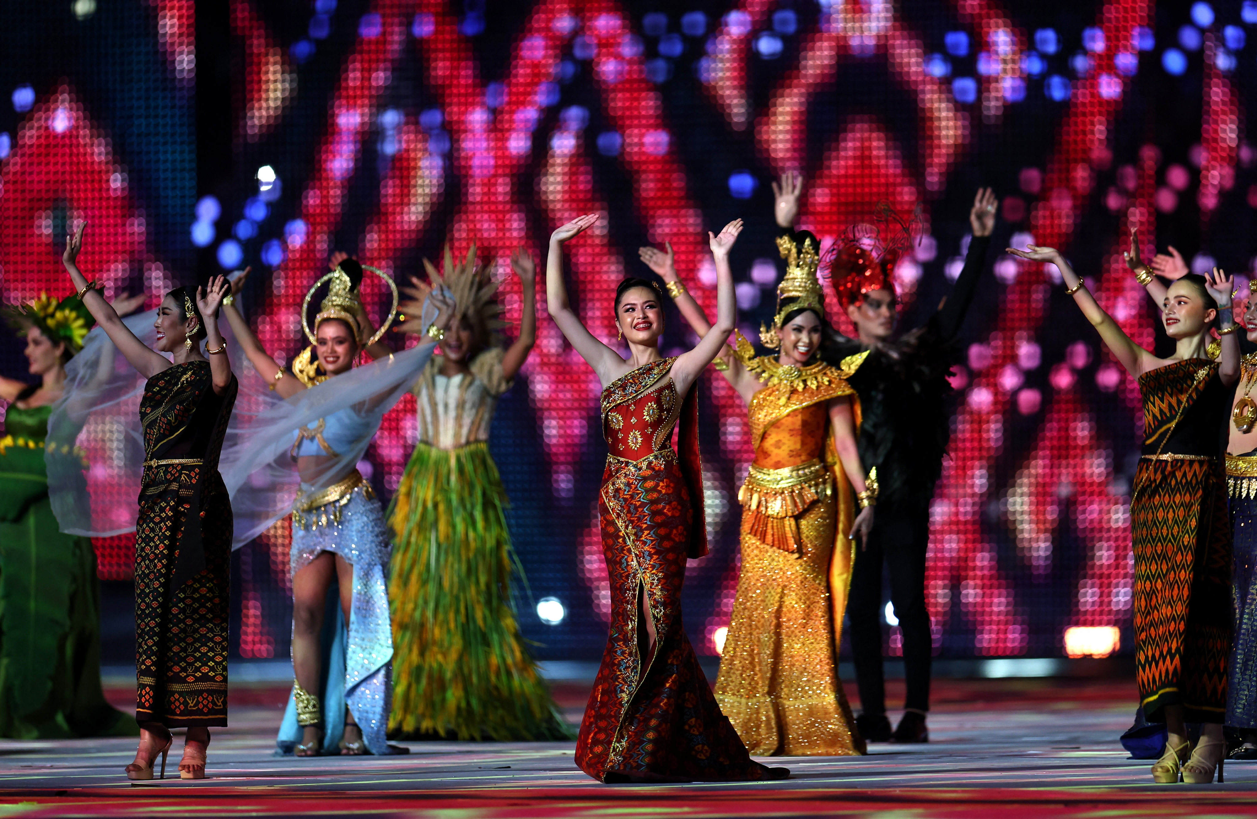 Southeast Asia Games opening ceremony at the Morodok Techo National Stadium, Phnom Penh, Cambodia. Photo: Reuters